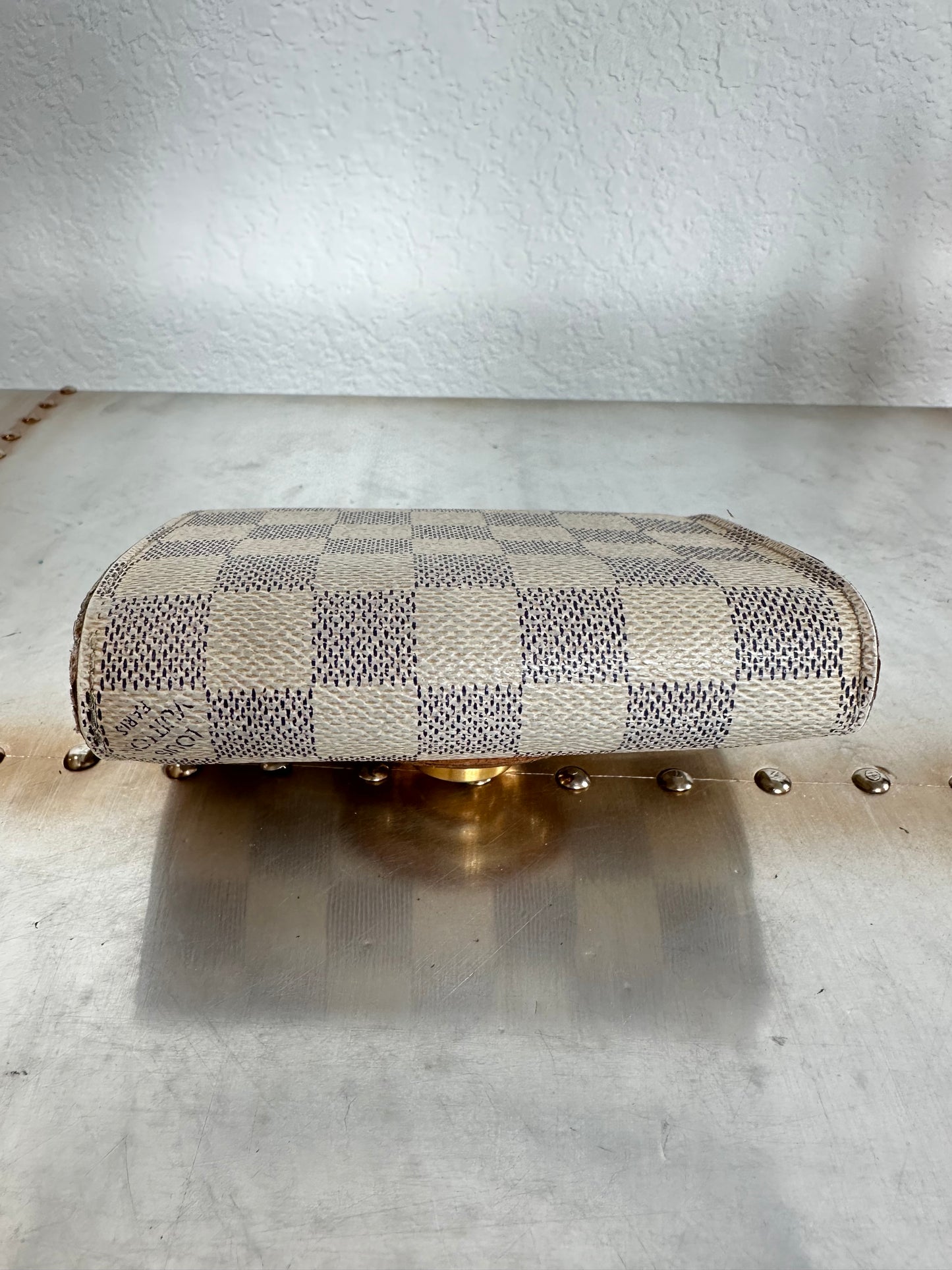 Pre-owned Authentic Louis Vuitton Damier Azur Portefeuille Koala Wallet