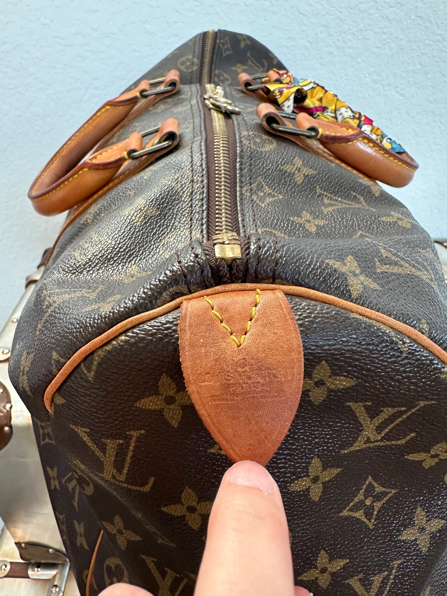 Pre-owned Authentic Louis Vuitton Keepall 45 Monogram Travel Handbag