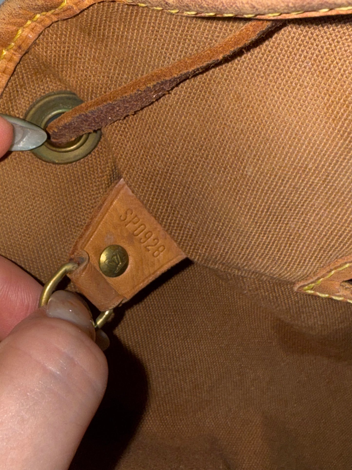 Pre-owned Authentic Louis Vuitton Montsouris MM Monogram Backpack