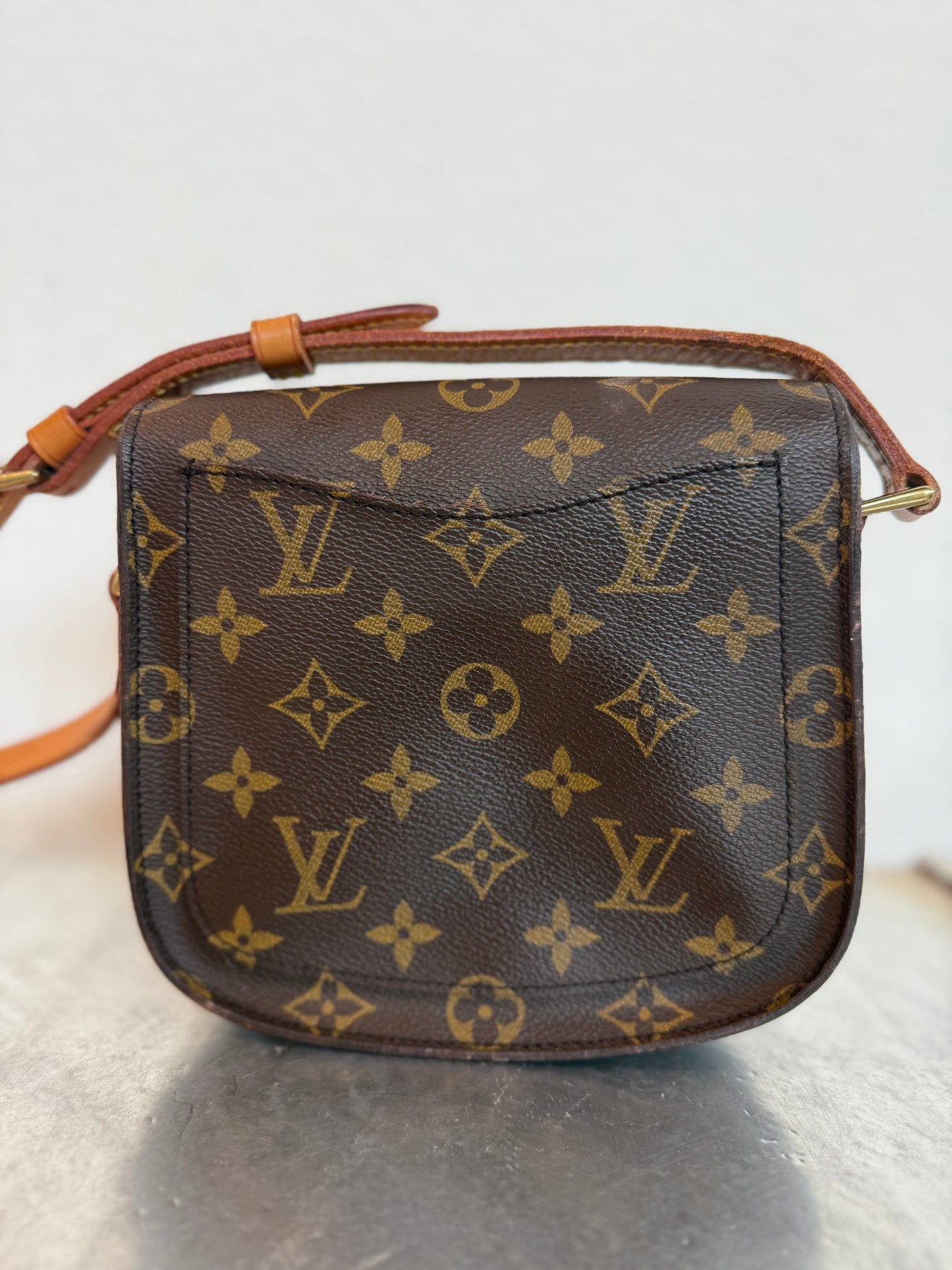 Pre-owned Authentic Louis Vuitton Saint Cloud PM Monogram Shoulder / Crossbody Bag