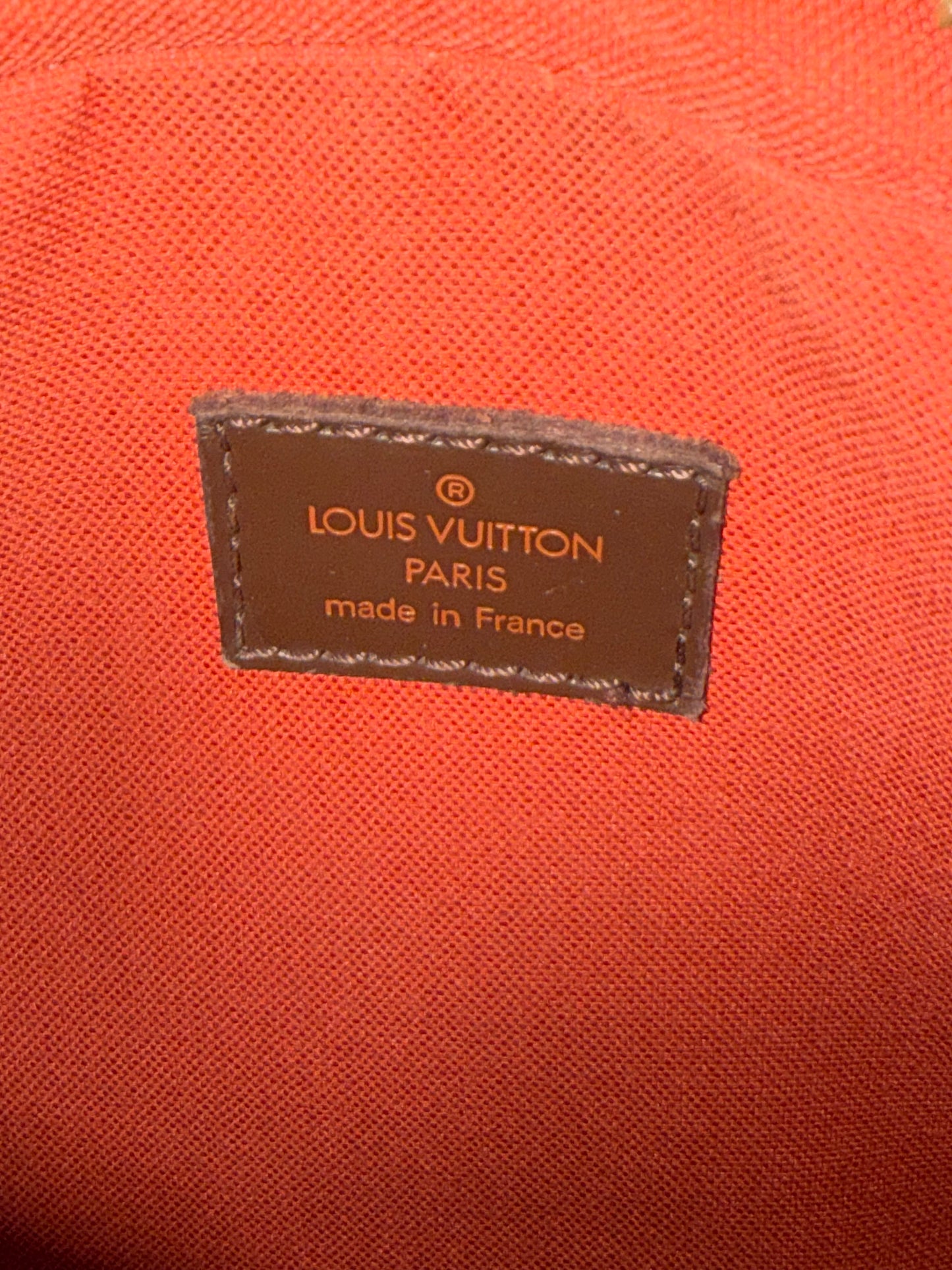 Pre-owned Authentic Louis Vuitton Olav PM Damier Ebene Crossbody Bag