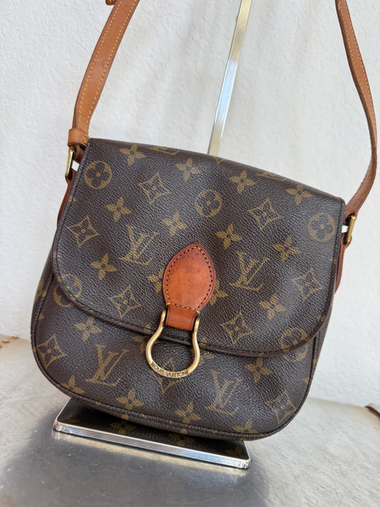 Pre-owned Authentic Louis Vuitton Saint Cloud MM Monogram Shoulder / Crossbody Bag