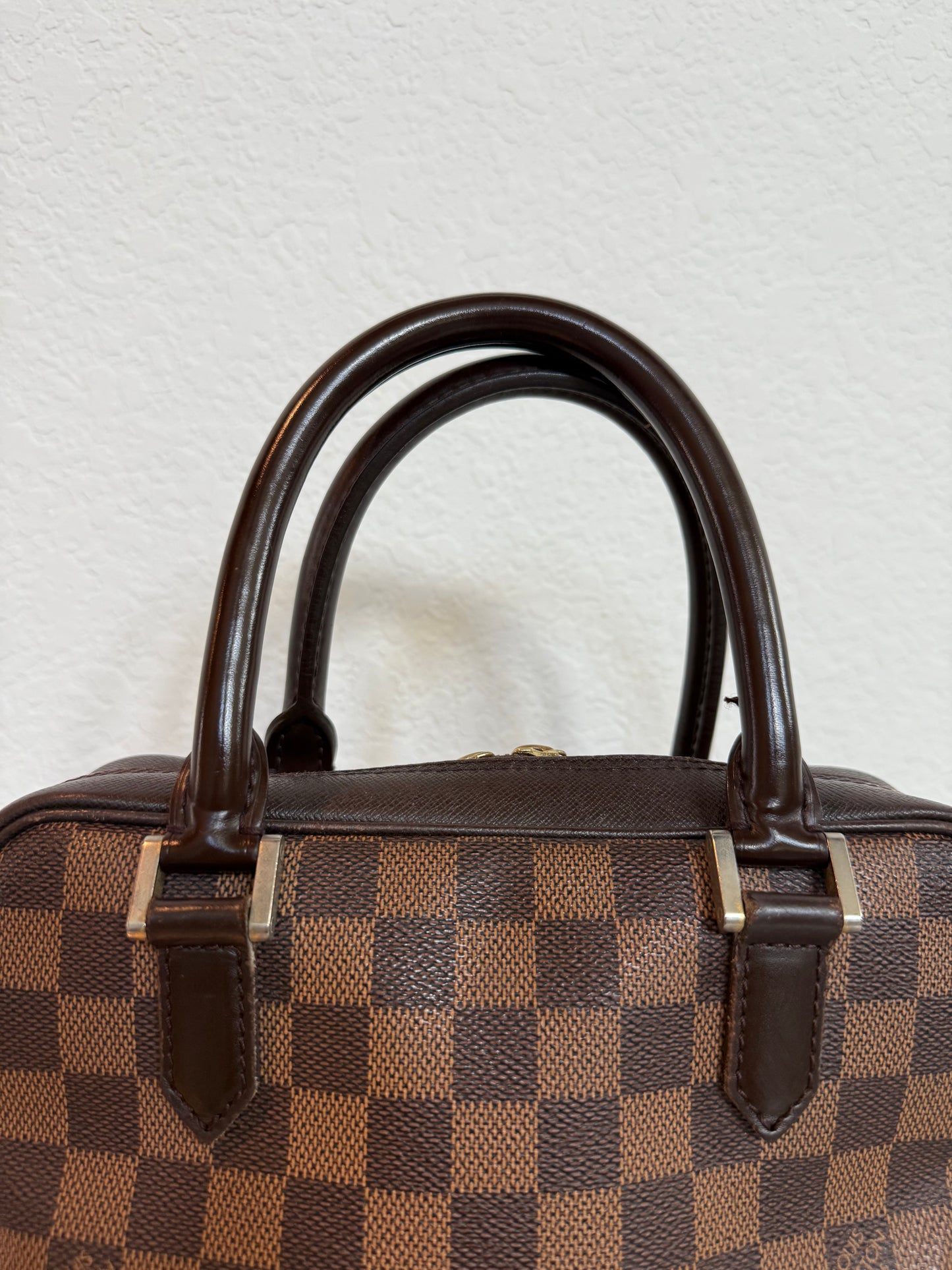 Pre-owned Authentic Louis Vuitton Brera Damier Ebene Handbag