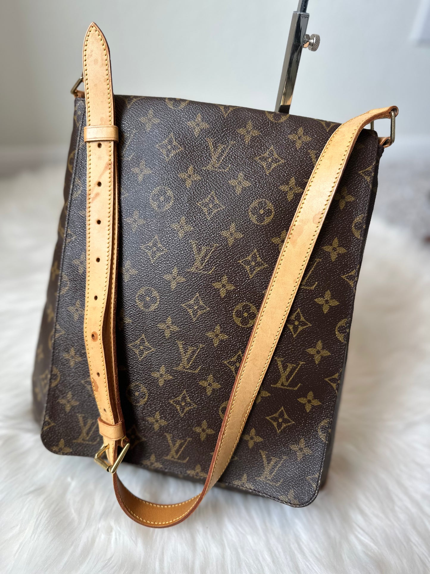 Pre-owned Authentic Louis Vuitton Musette Salsa GM Monogram Shoulder / Crossbody Bag