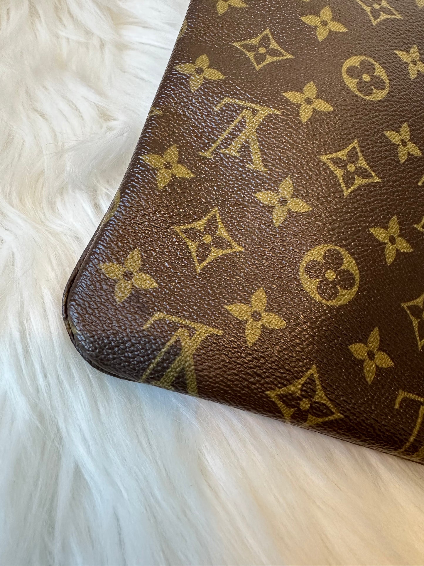Pre-owned Authentic Louis Vuitton Pochette Pliante Clutch Monogram Handbag