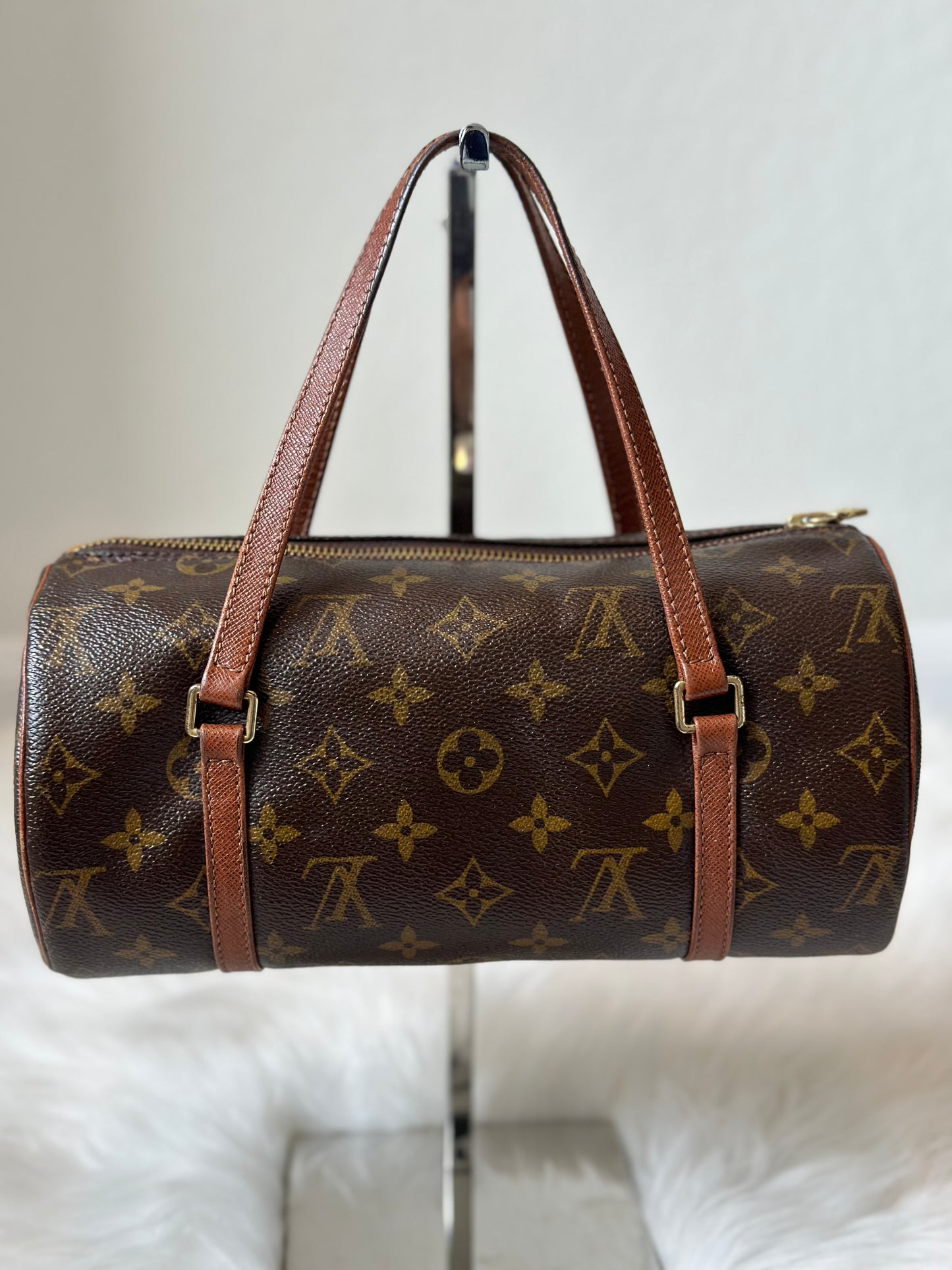 Pre-owned Vintage Authentic Louis Vuitton Papillon 26 Monogram Handbag
