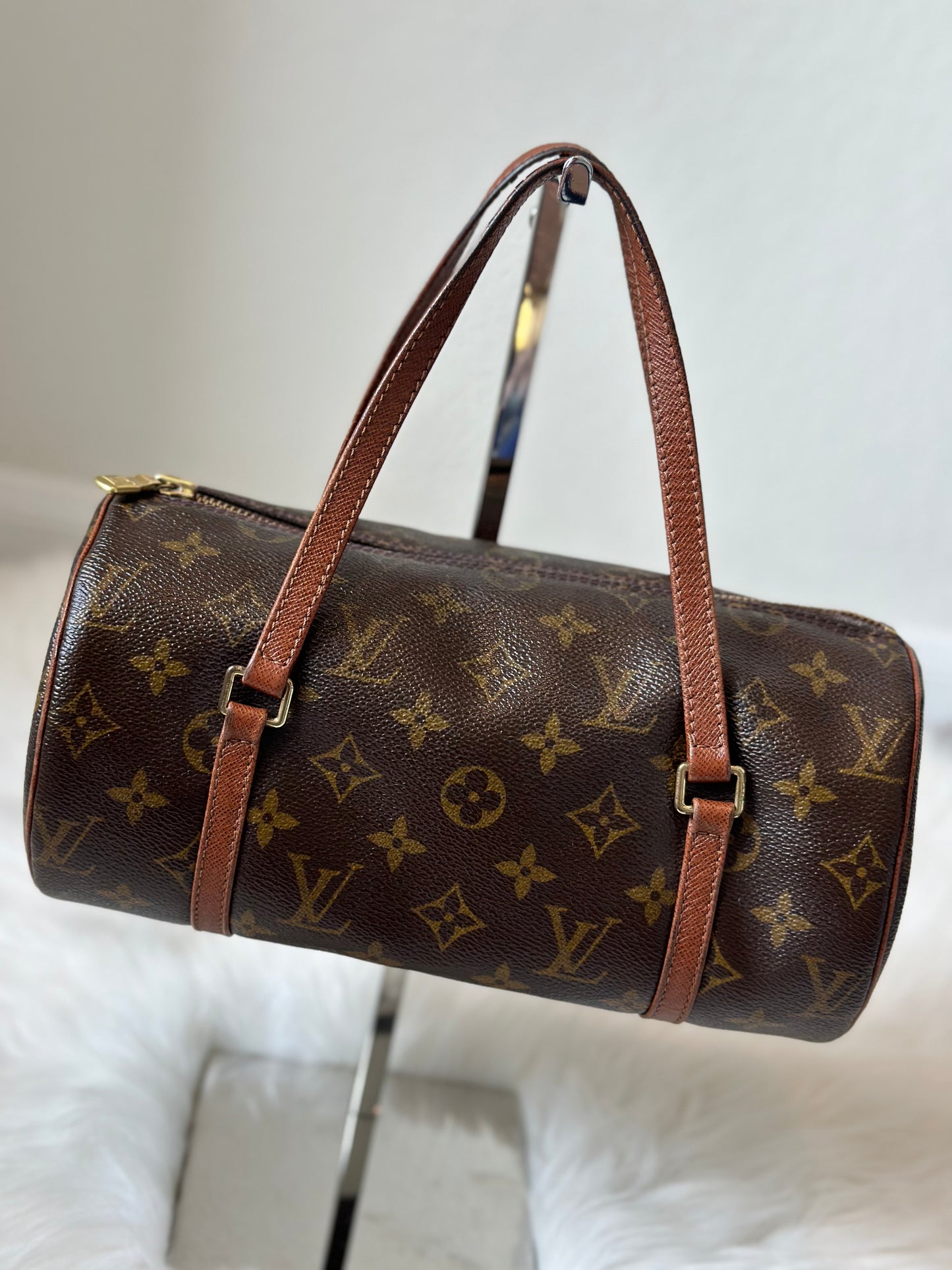 Pre-owned Vintage Authentic Louis Vuitton Papillon 26 Monogram Handbag