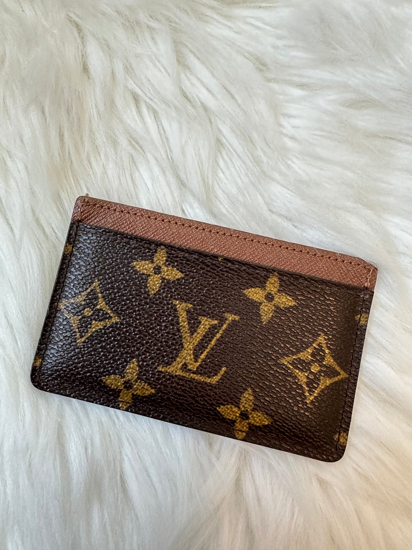 Pre-owned Authentic Louis Vuitton Monogram Card holder / Card Case / Wallet