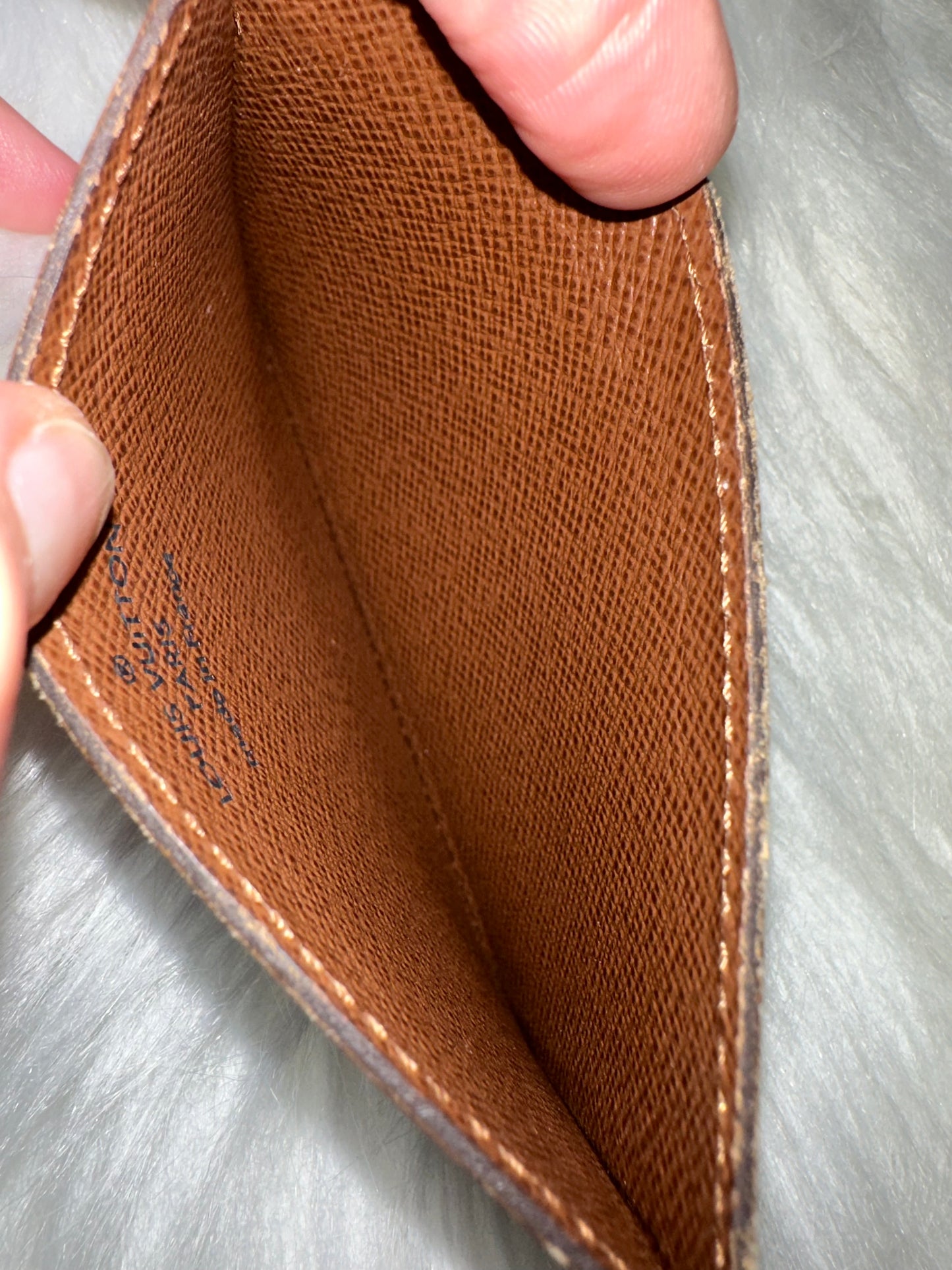 Pre-owned Authentic Louis Vuitton Monogram Card holder / Card Case / Wallet
