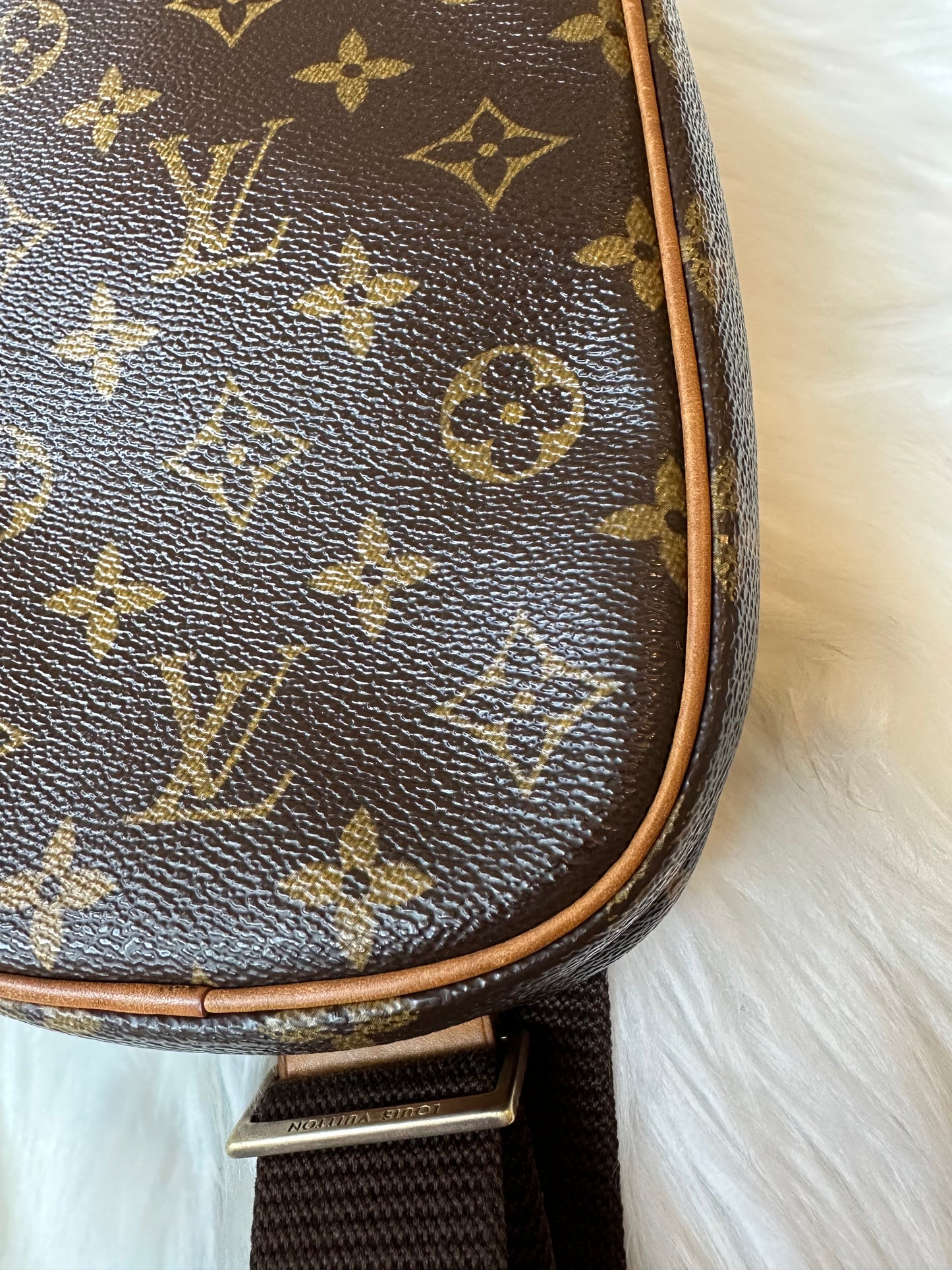 Pre-owned Authentic Louis Vuitton Pochette Gange Monogram Bum Bag