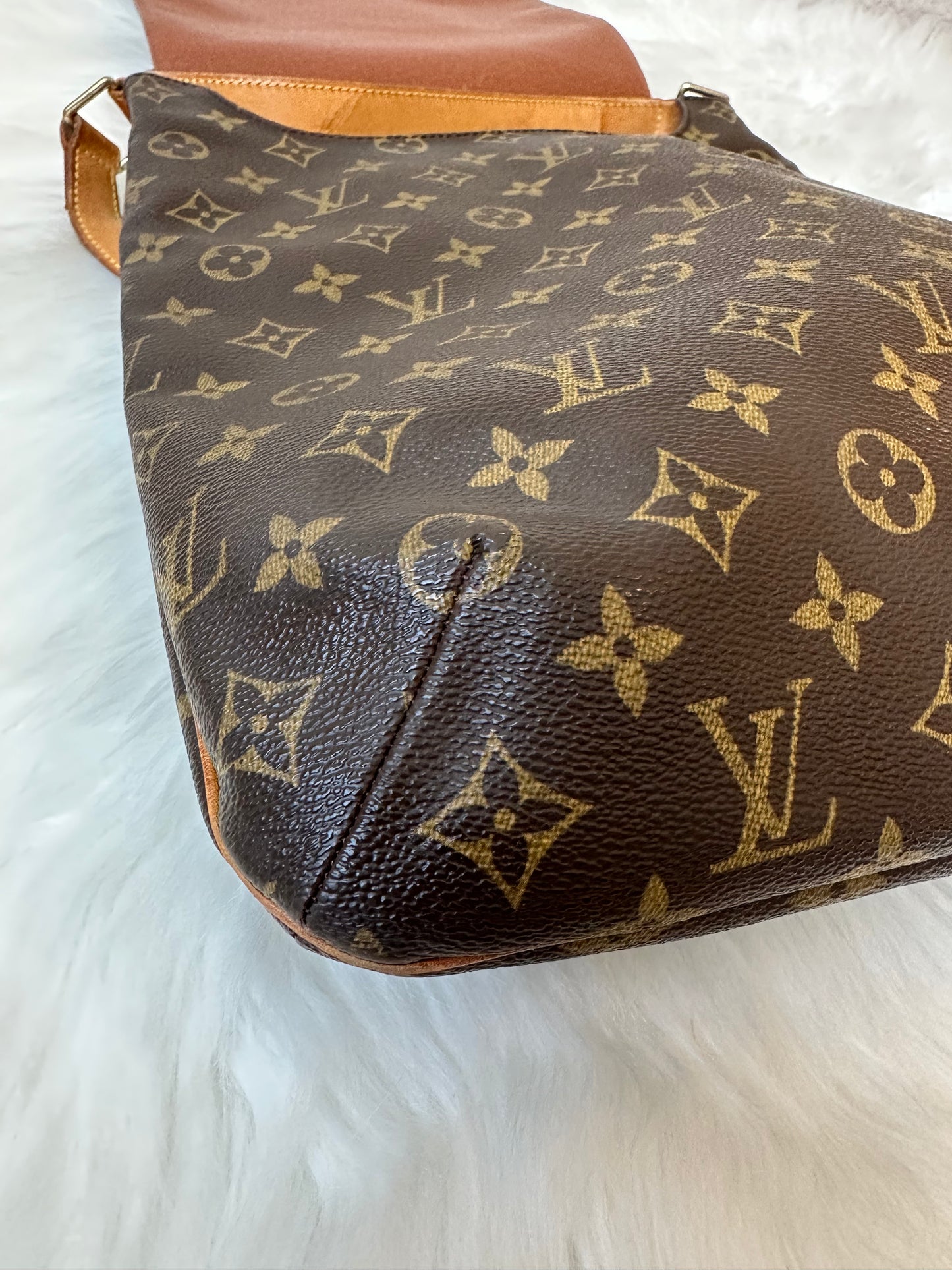 Pre-owned Authentic Louis Vuitton Musette Salsa GM Monogram Shoulder / Crossbody Bag