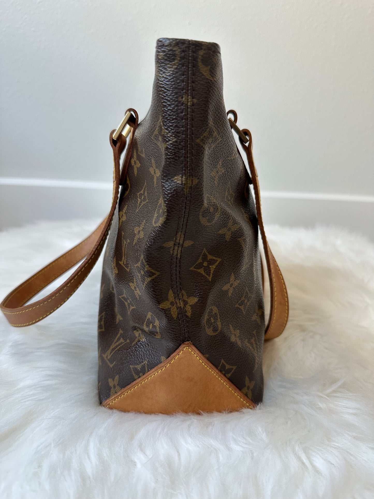 Pre-owned Authentic Louis Vuitton Cabas Piano Monogram Shoulder Bag