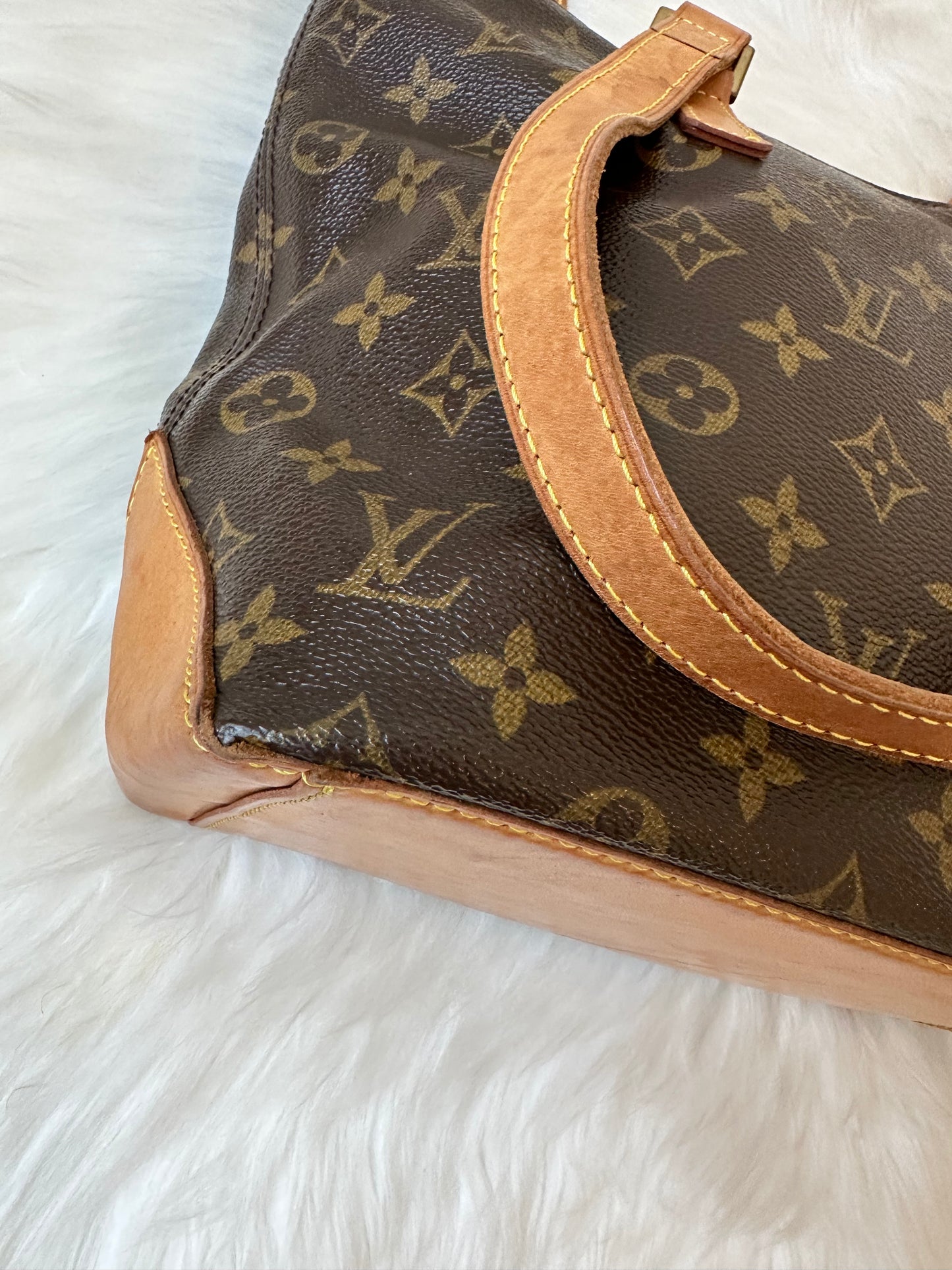 Pre-owned Authentic Louis Vuitton Cabas Piano Monogram Shoulder Bag