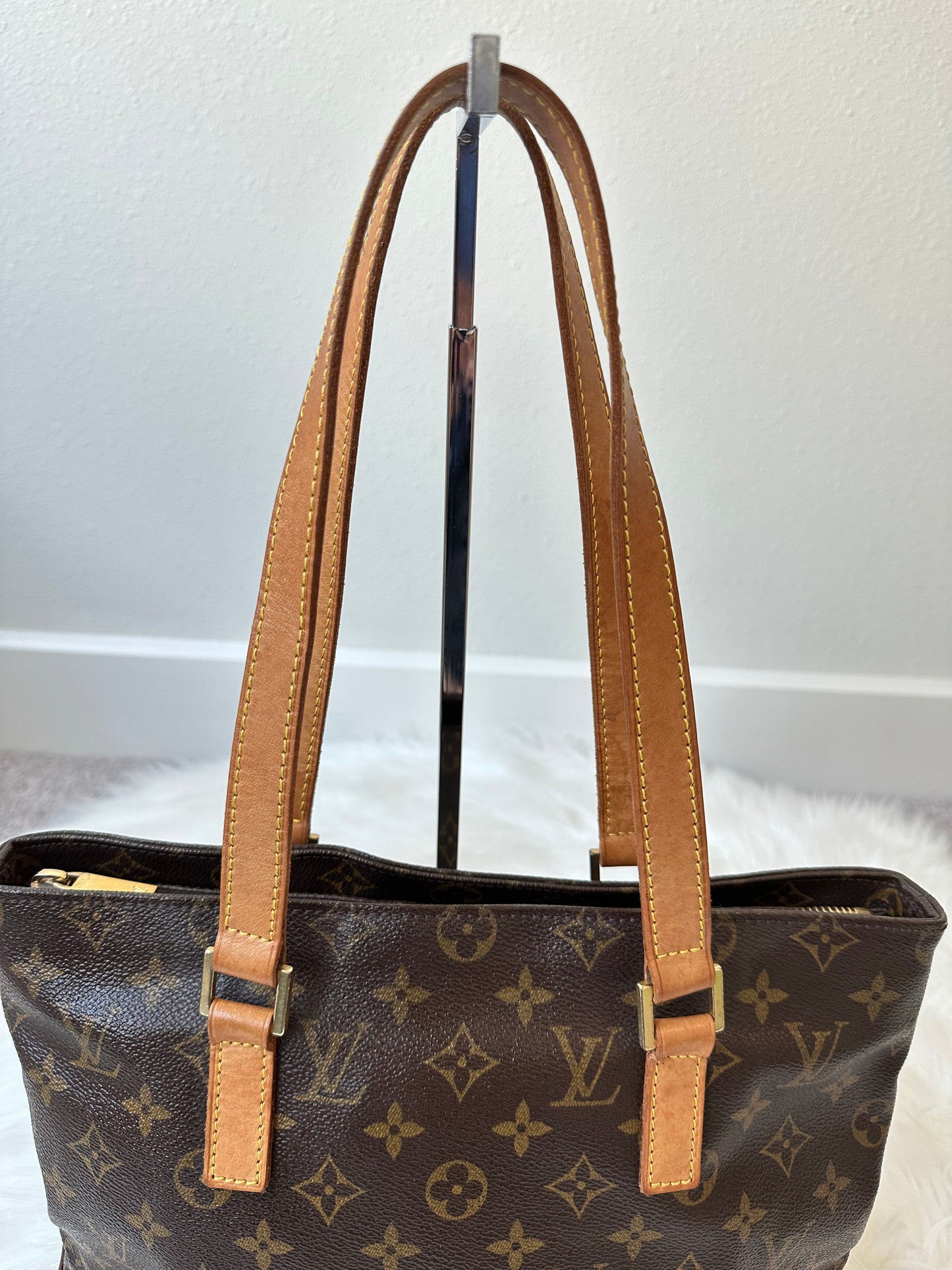 Pre-owned Authentic Louis Vuitton Cabas Piano Monogram Shoulder Bag