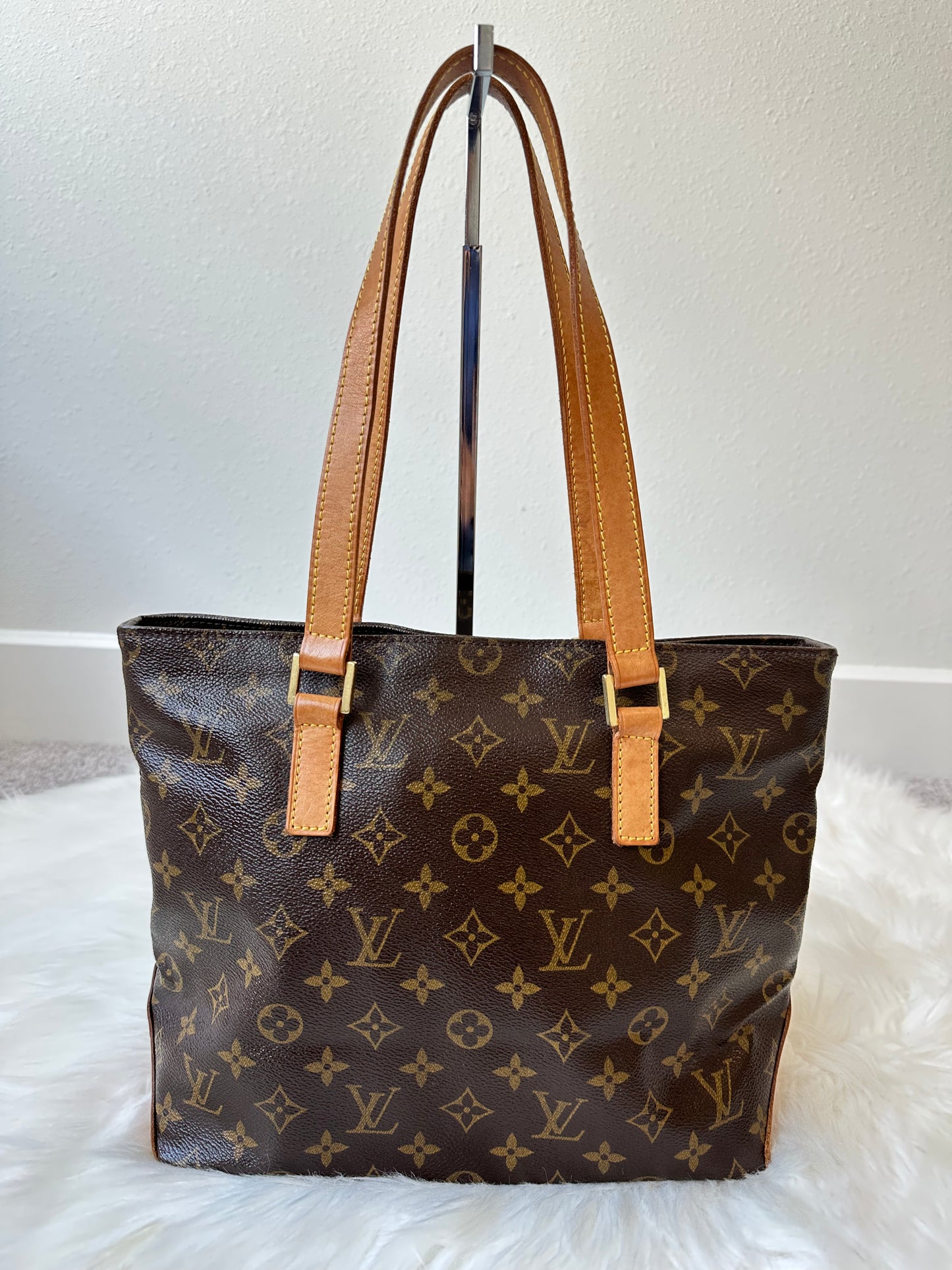 Pre-owned Authentic Louis Vuitton Cabas Piano Monogram Shoulder Bag