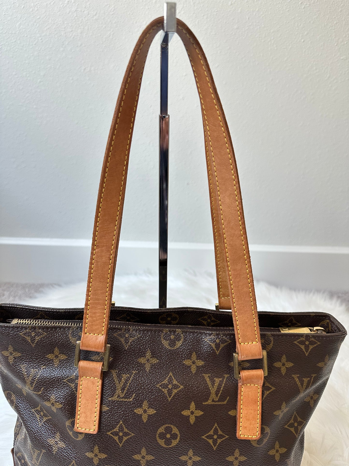 Pre-owned Authentic Louis Vuitton Cabas Piano Monogram Shoulder Bag