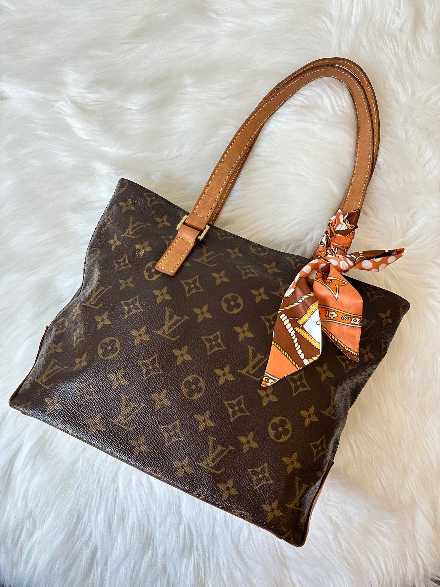 Pre-owned Authentic Louis Vuitton Cabas Piano Monogram Shoulder Bag