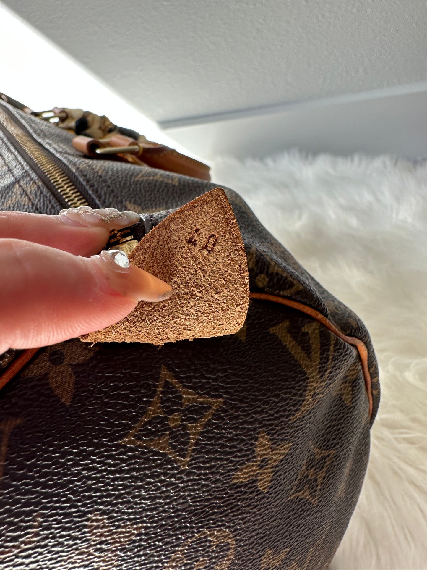 Pre-owned Authentic Louis Vuitton Speedy 40 Monogram Handbag