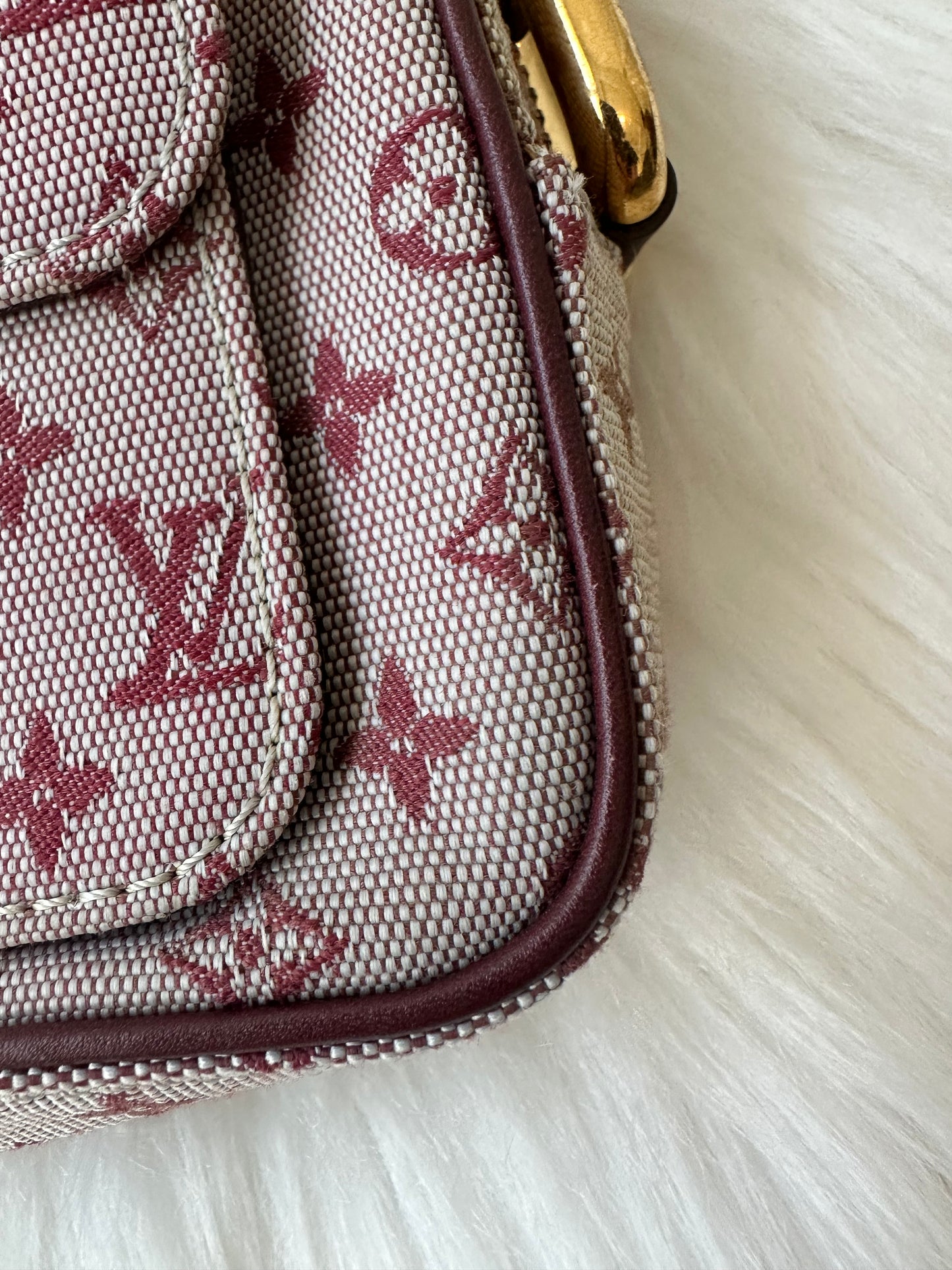Pre-owned Authentic Louis Vuitton Juliette Monogram Mini Lin Shoulder / Crossbody Bag