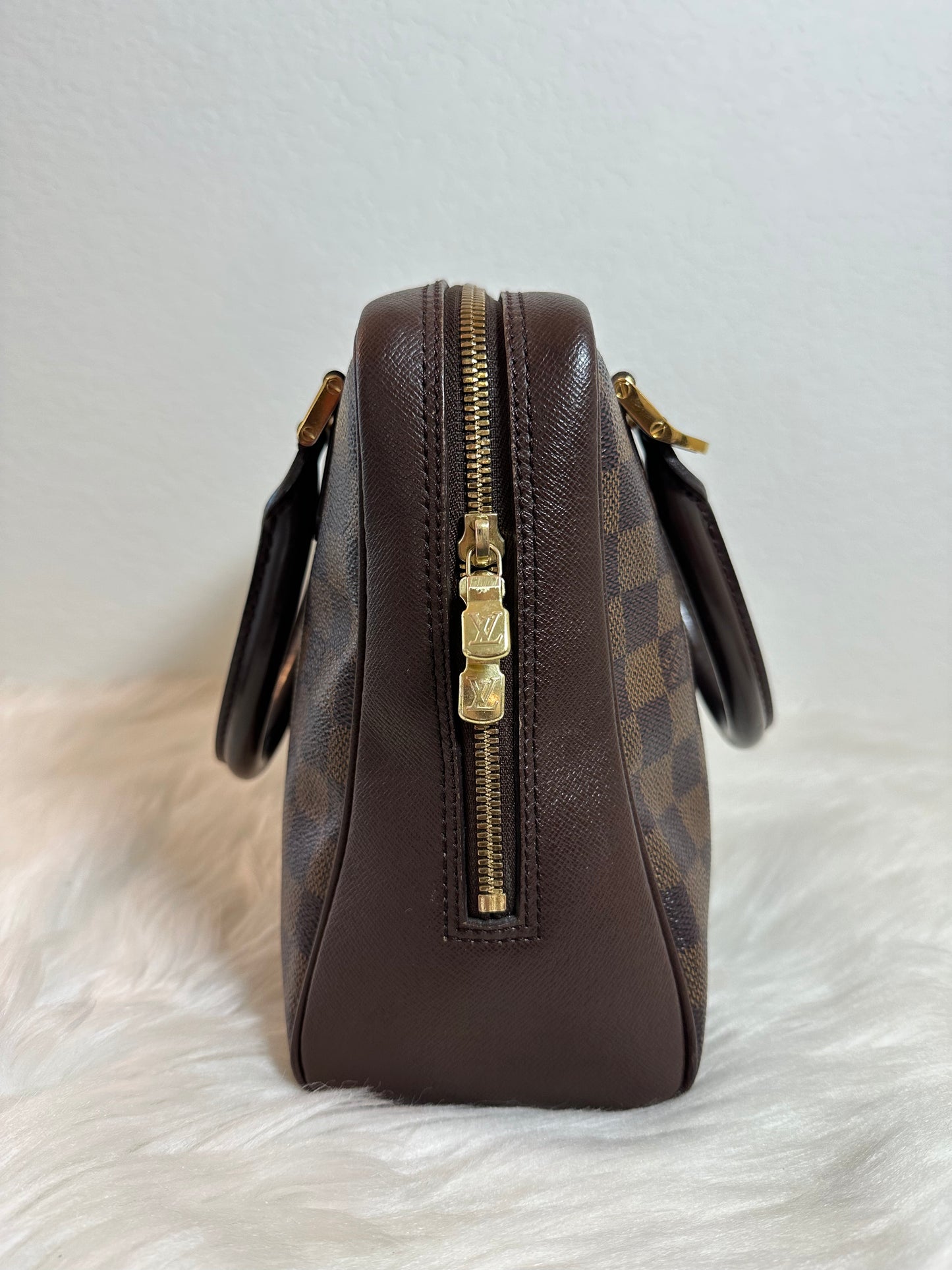 Pre-owned Authentic Louis Vuitton Brera Damier Ebene Handbag