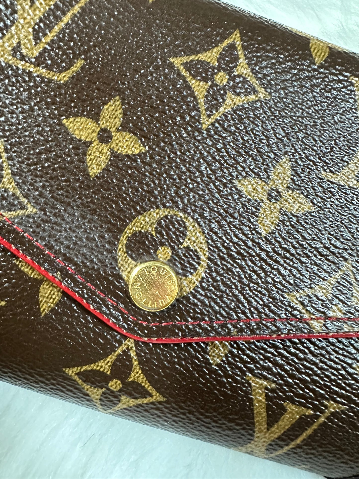 Pre-owned Authentic Louis Vuitton Monogram Sarah Retiro Long Wallet
