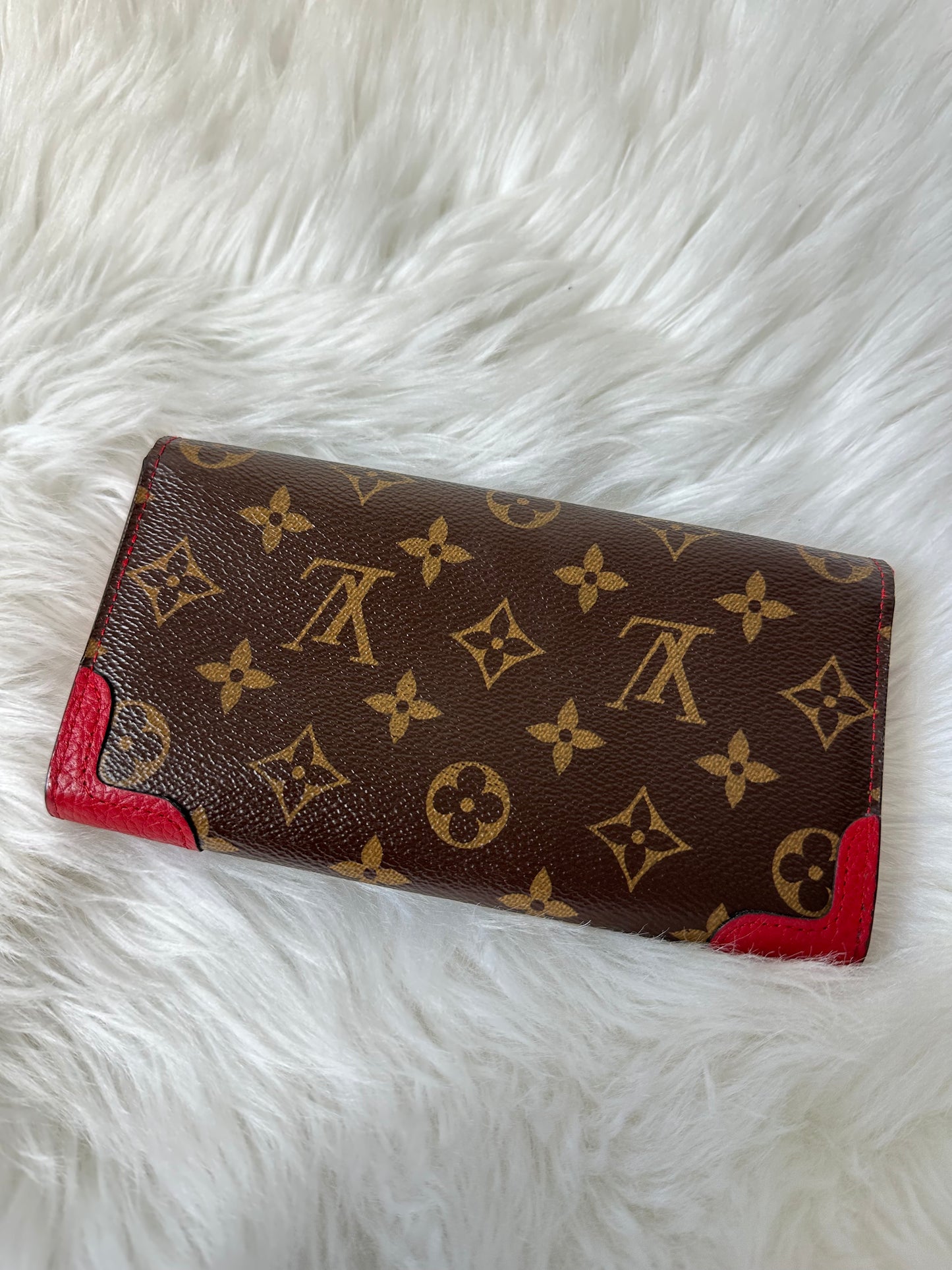 Pre-owned Authentic Louis Vuitton Monogram Sarah Retiro Long Wallet