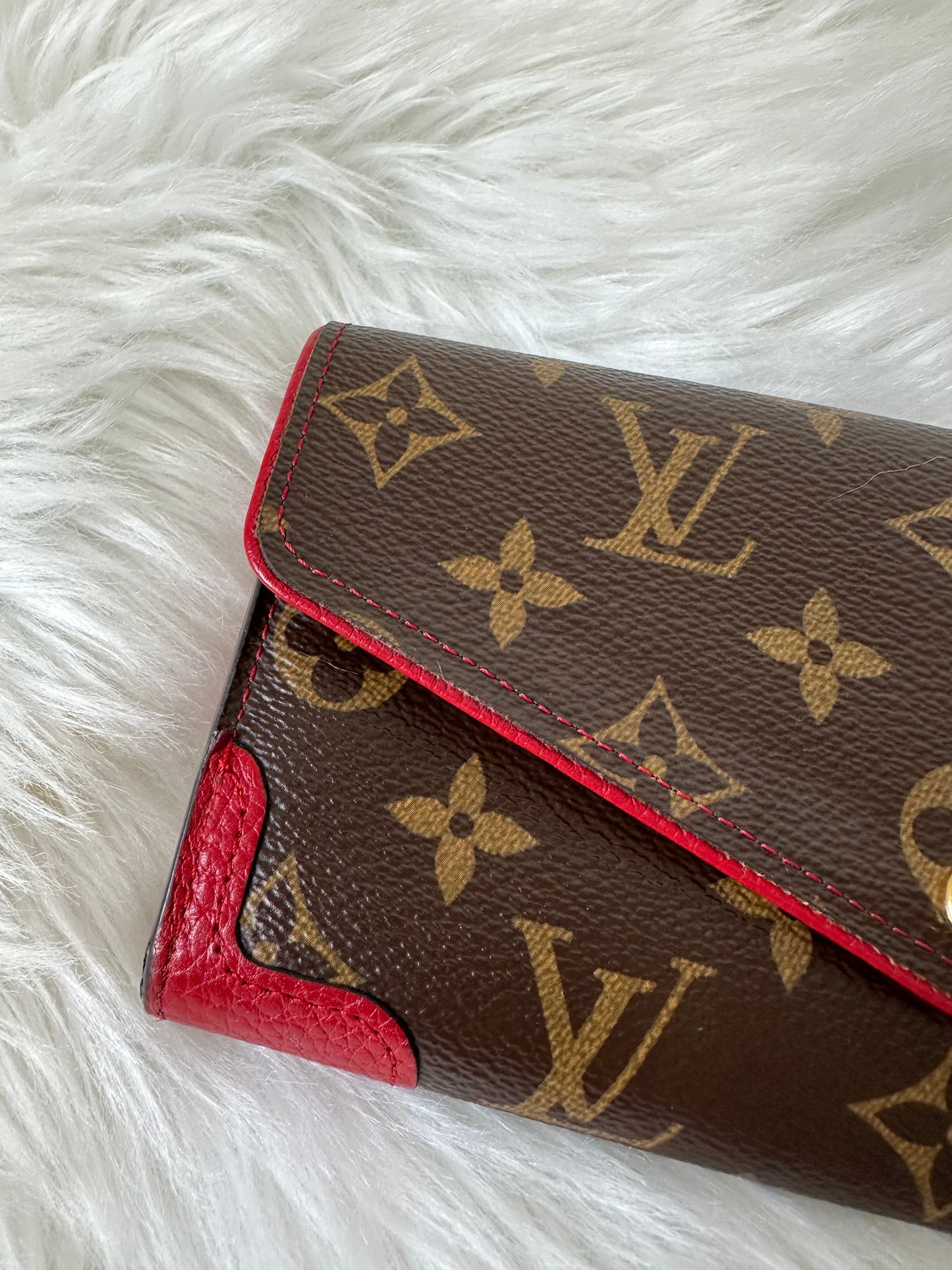 Pre-owned Authentic Louis Vuitton Monogram Sarah Retiro Long Wallet