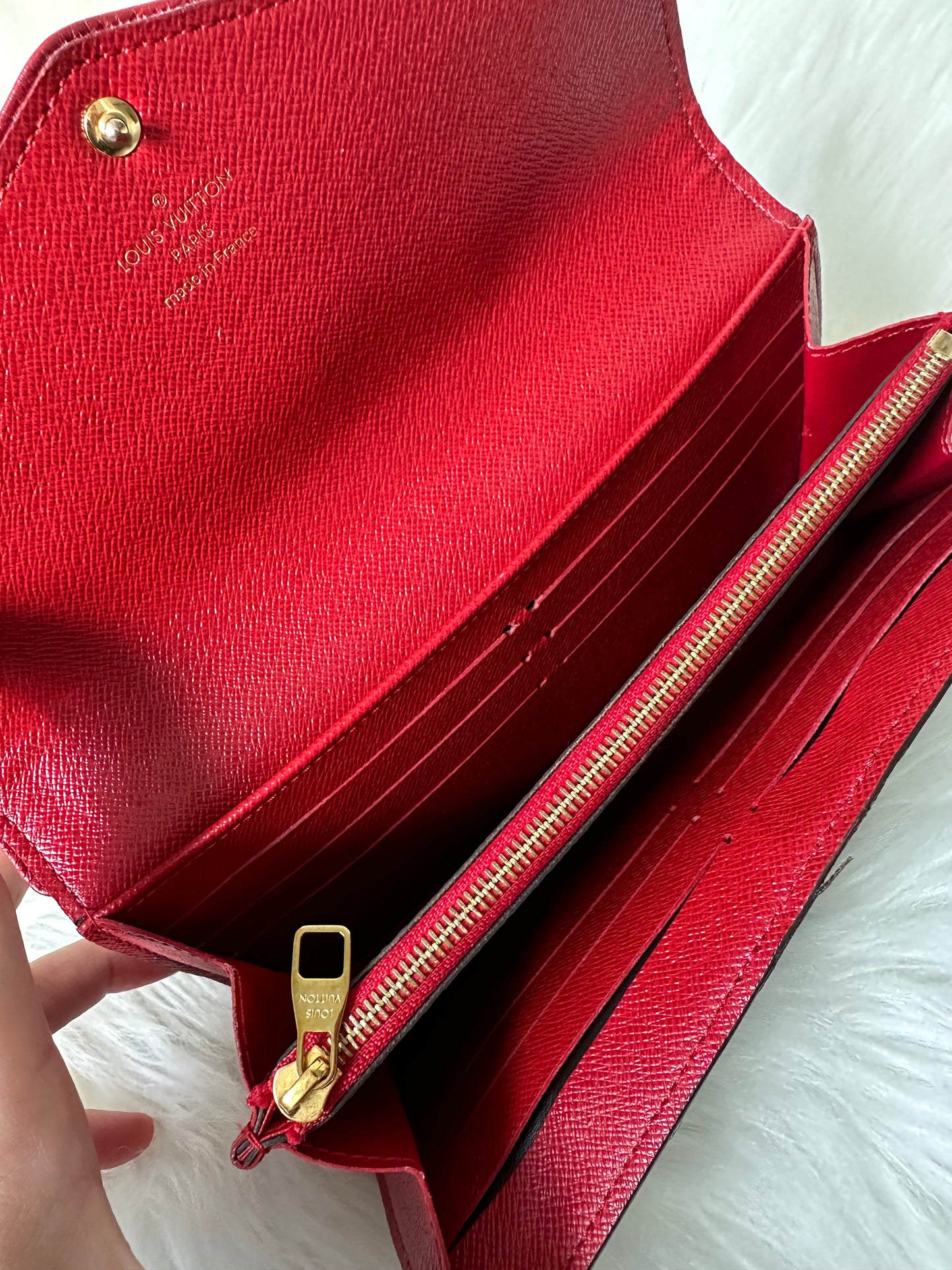 Pre-owned Authentic Louis Vuitton Monogram Sarah Retiro Long Wallet