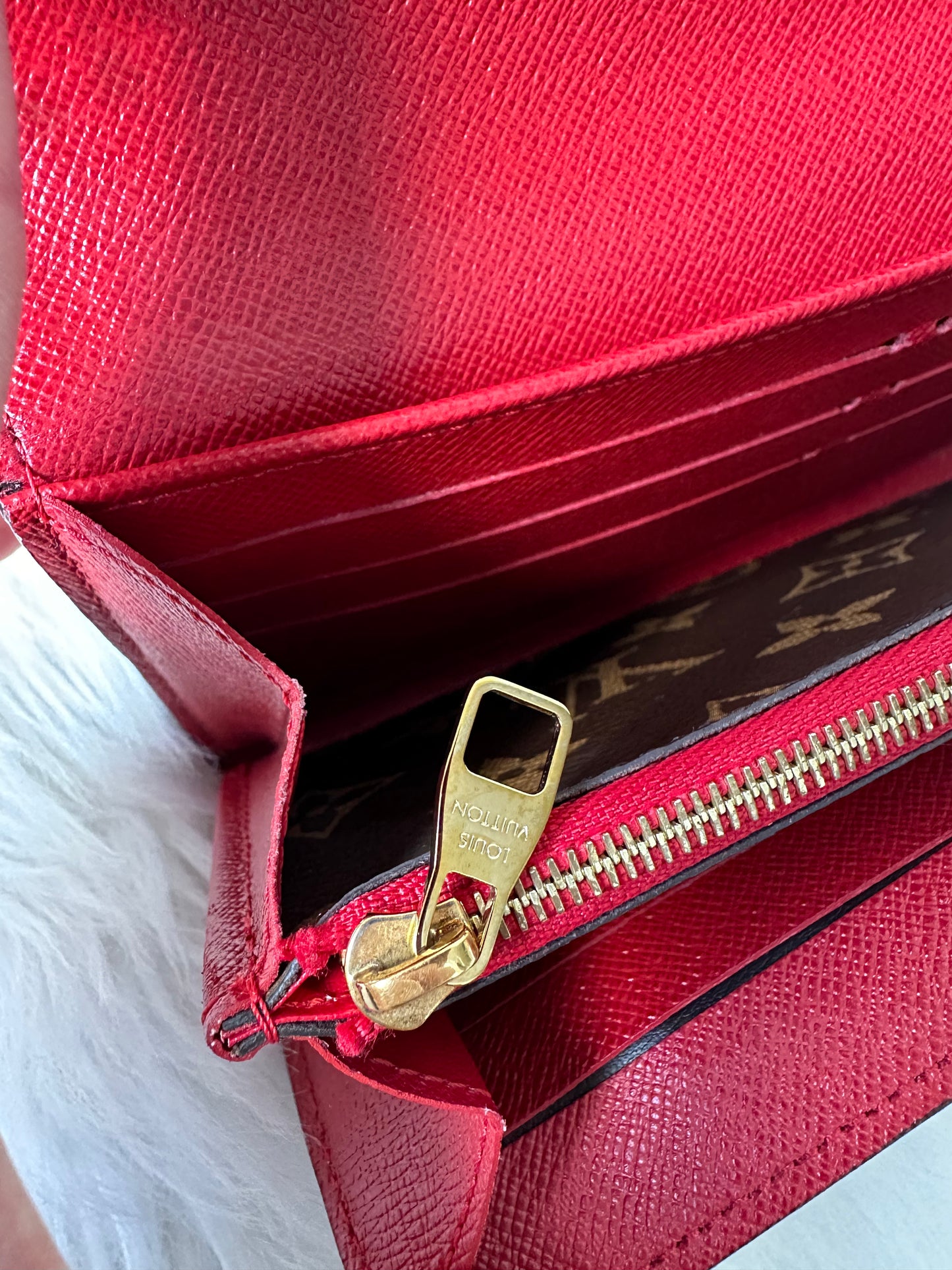 Pre-owned Authentic Louis Vuitton Monogram Sarah Retiro Long Wallet