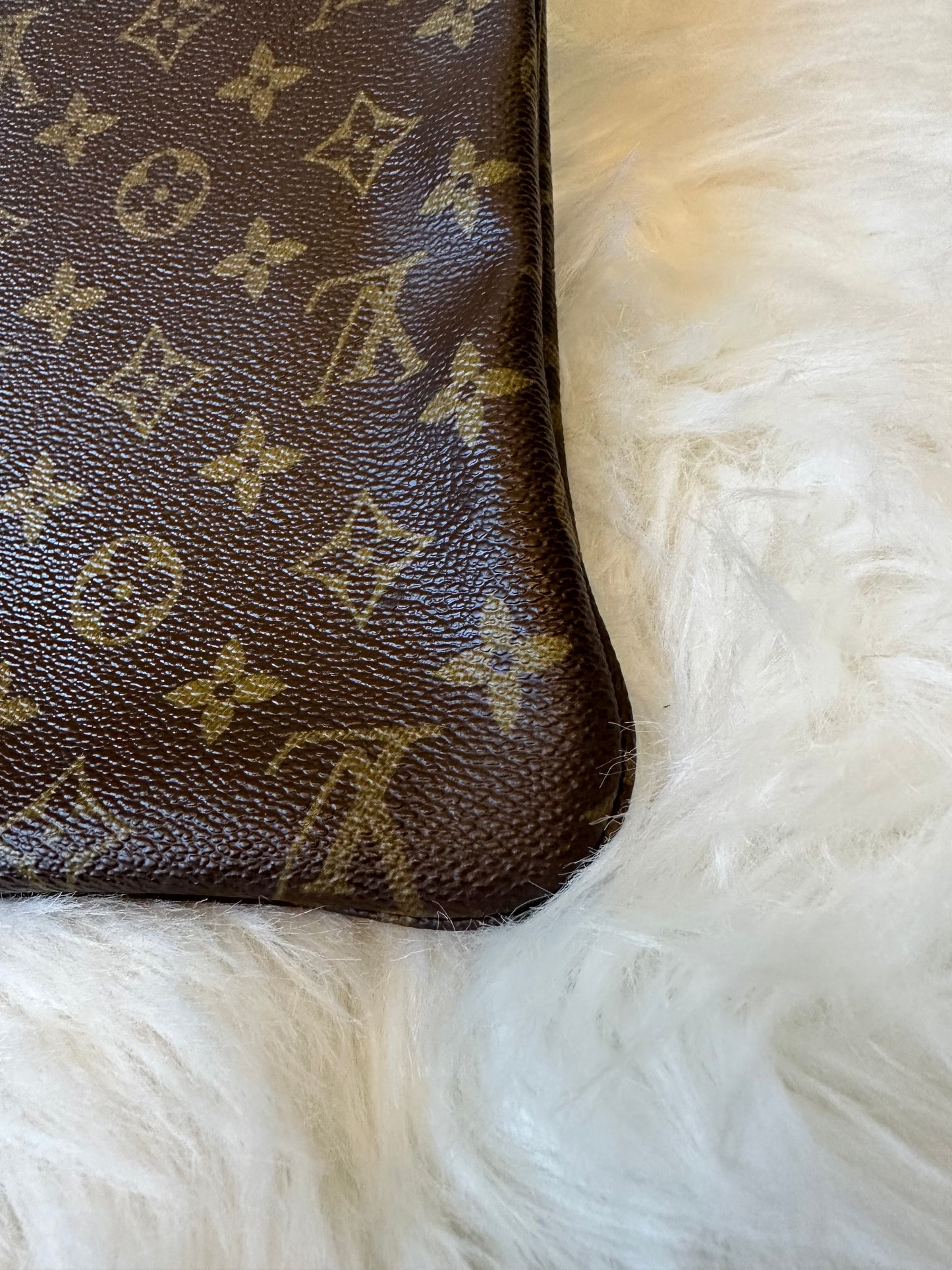 Pre-owned Authentic Louis Vuitton Pochette Pliante Clutch Monogram Handbag