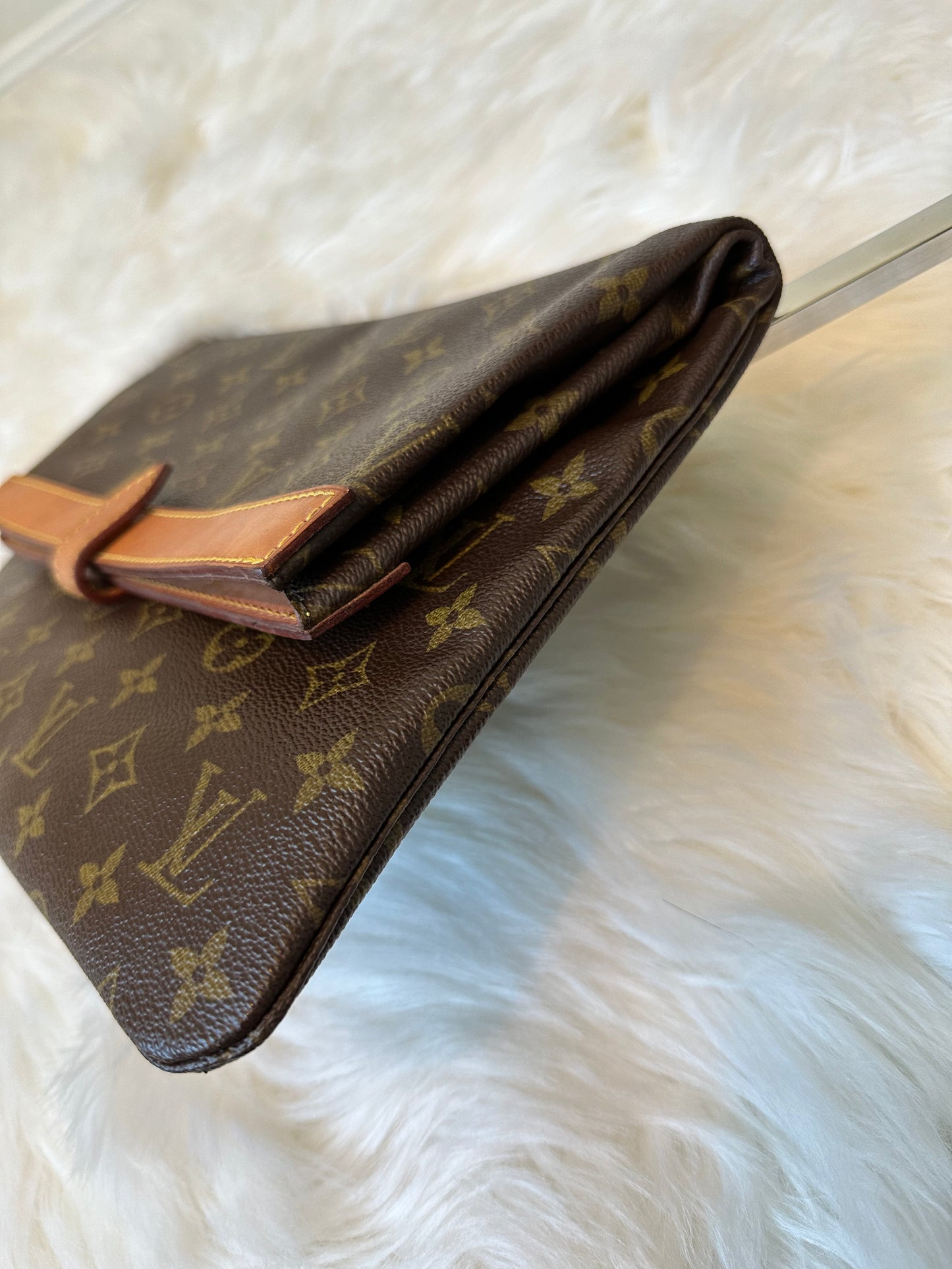Pre-owned Authentic Louis Vuitton Pochette Pliante Clutch Monogram Handbag
