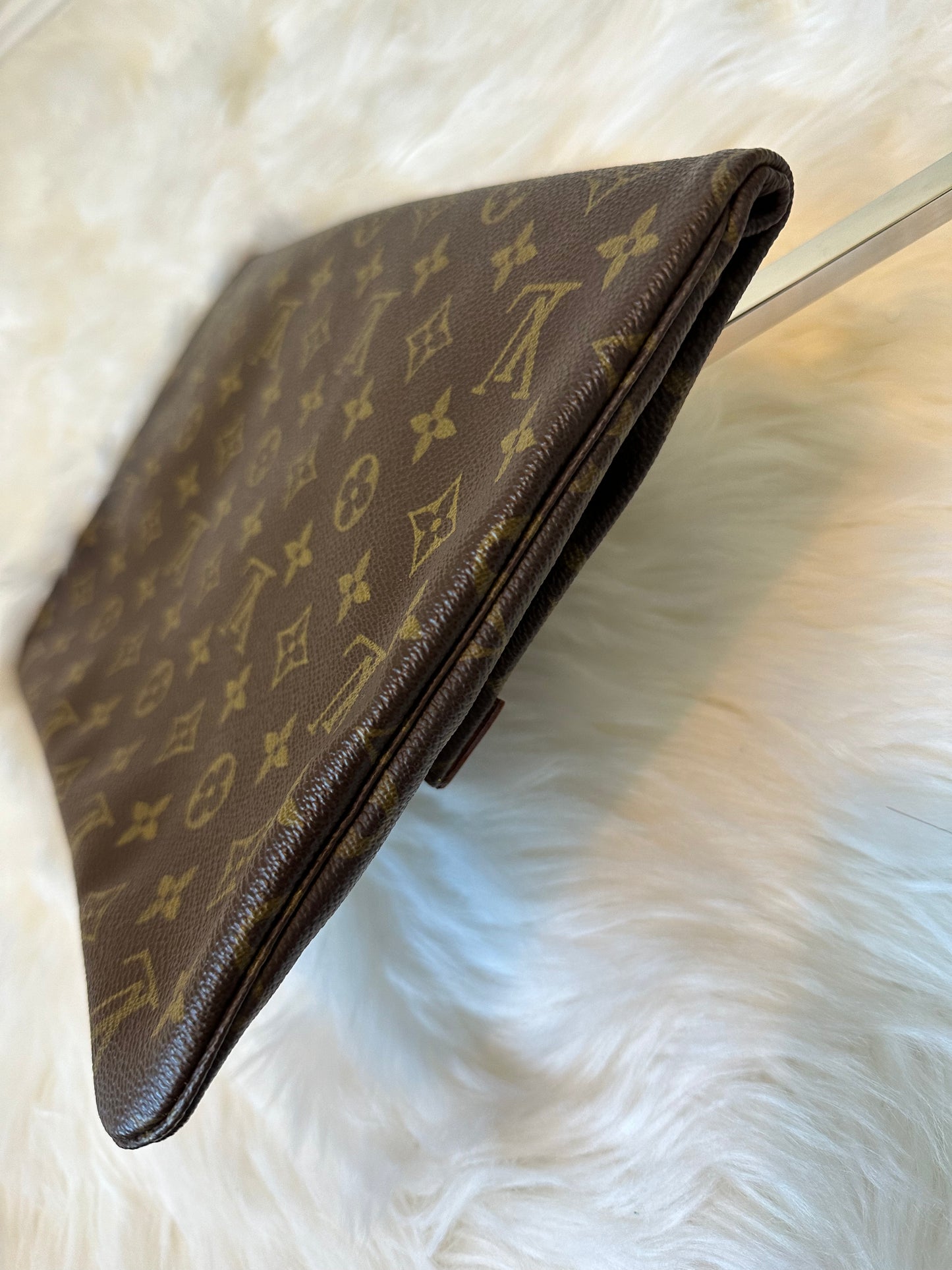 Pre-owned Authentic Louis Vuitton Pochette Pliante Clutch Monogram Handbag