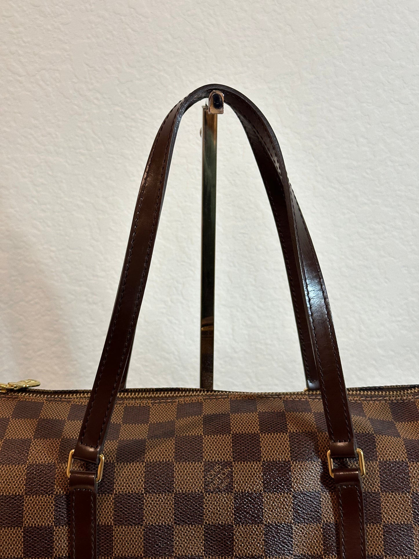 Pre-owned Authentic Louis Vuitton Papillon 30 Damier Ebene Handbag