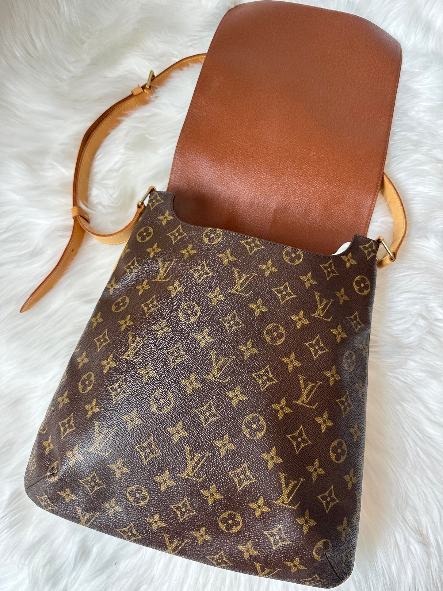 Pre-owned Authentic Louis Vuitton Musette Salsa GM Monogram Shoulder / Crossbody Bag