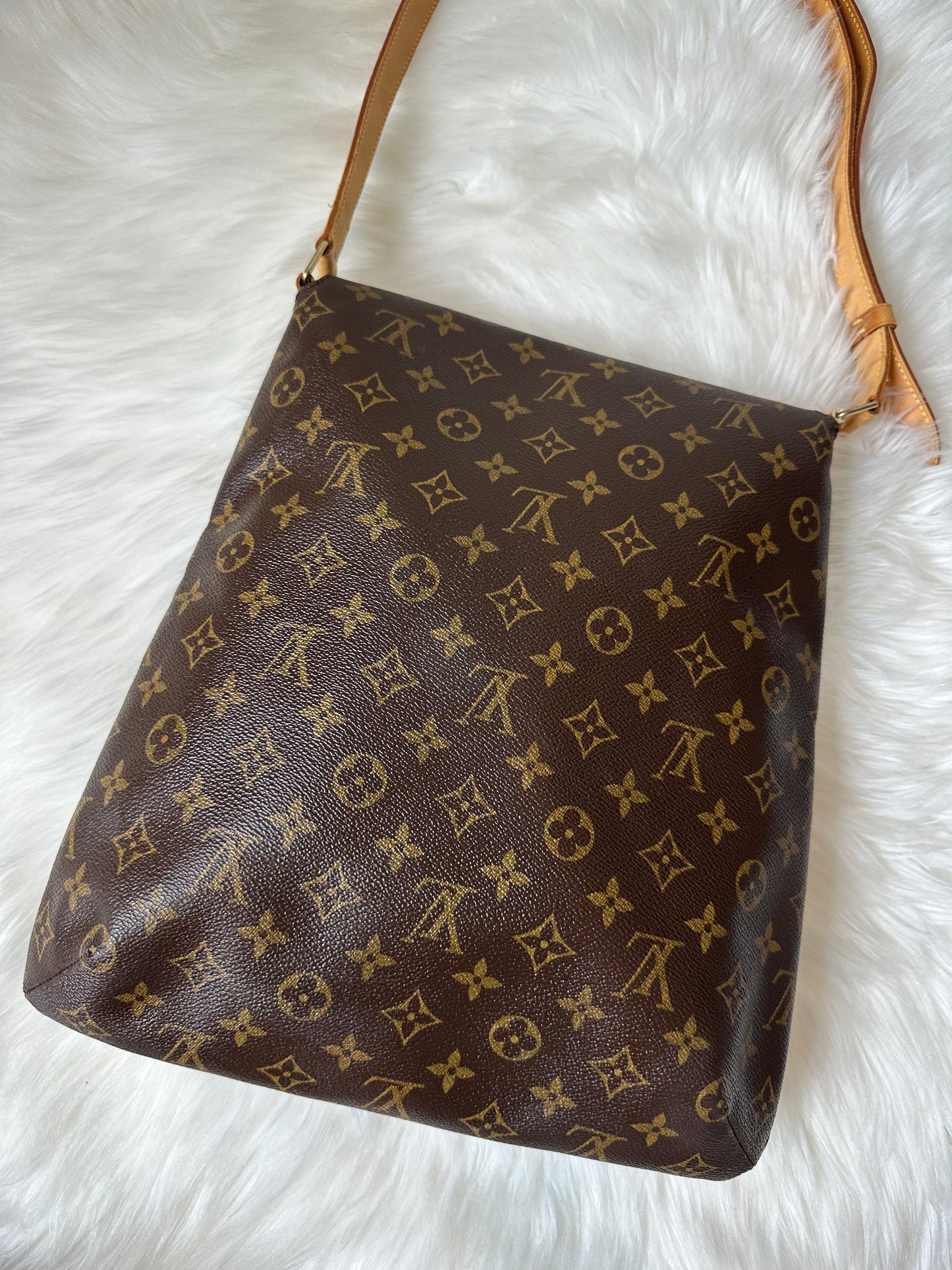 Pre-owned Authentic Louis Vuitton Musette Salsa GM Monogram Shoulder / Crossbody Bag