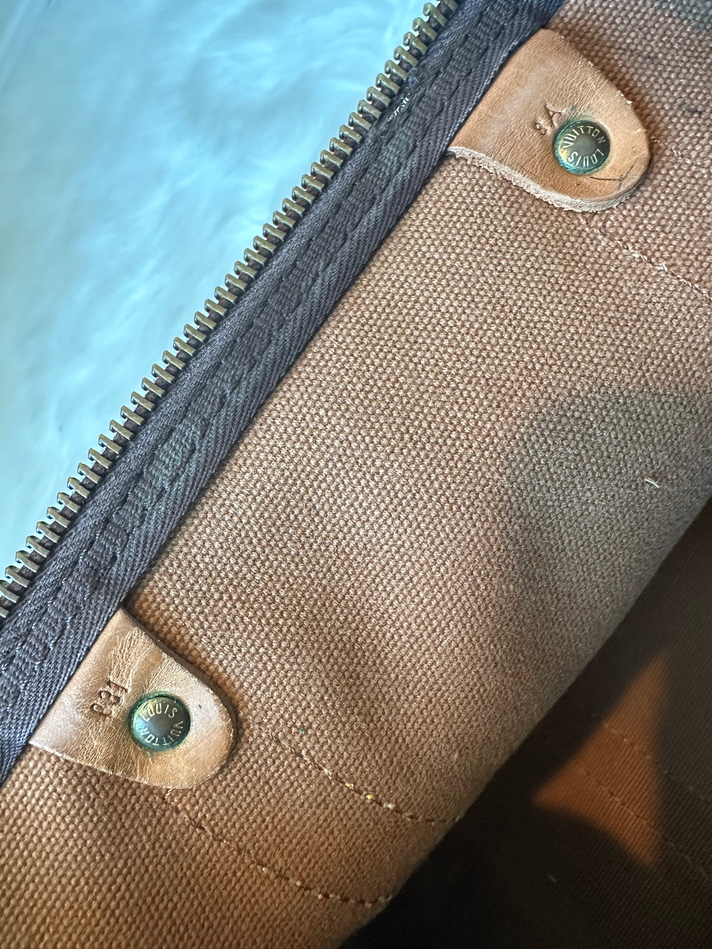 Pre-owned Authentic Vintage Louis Vuitton Keepall 45 Circa 1983 Monogram Travel Handbag