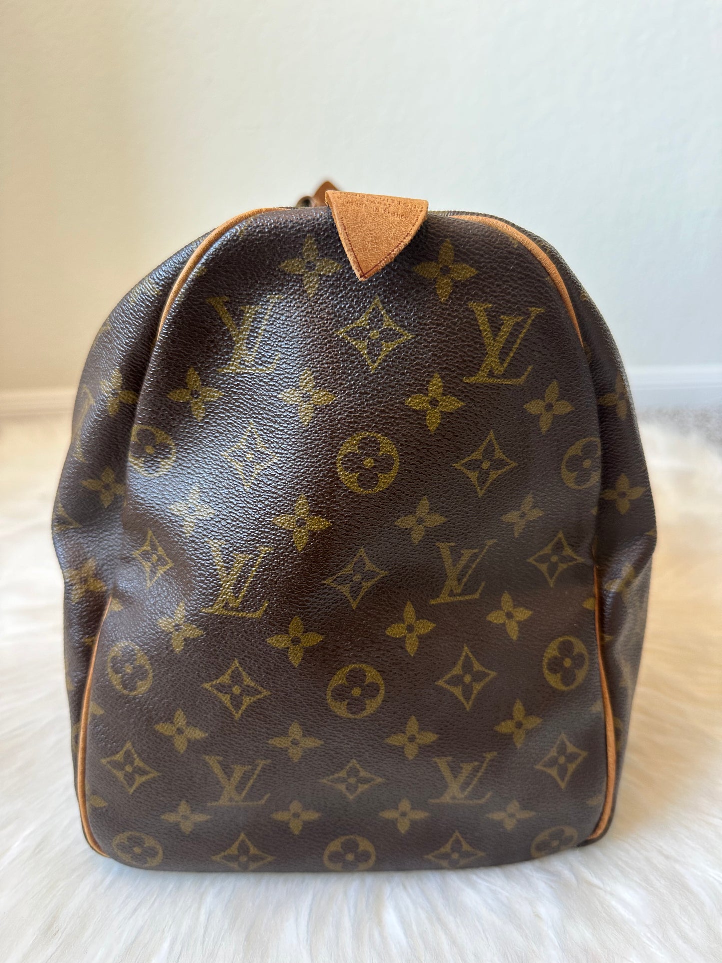 Pre-owned Authentic Vintage Louis Vuitton Keepall 45 Circa 1983 Monogram Travel Handbag