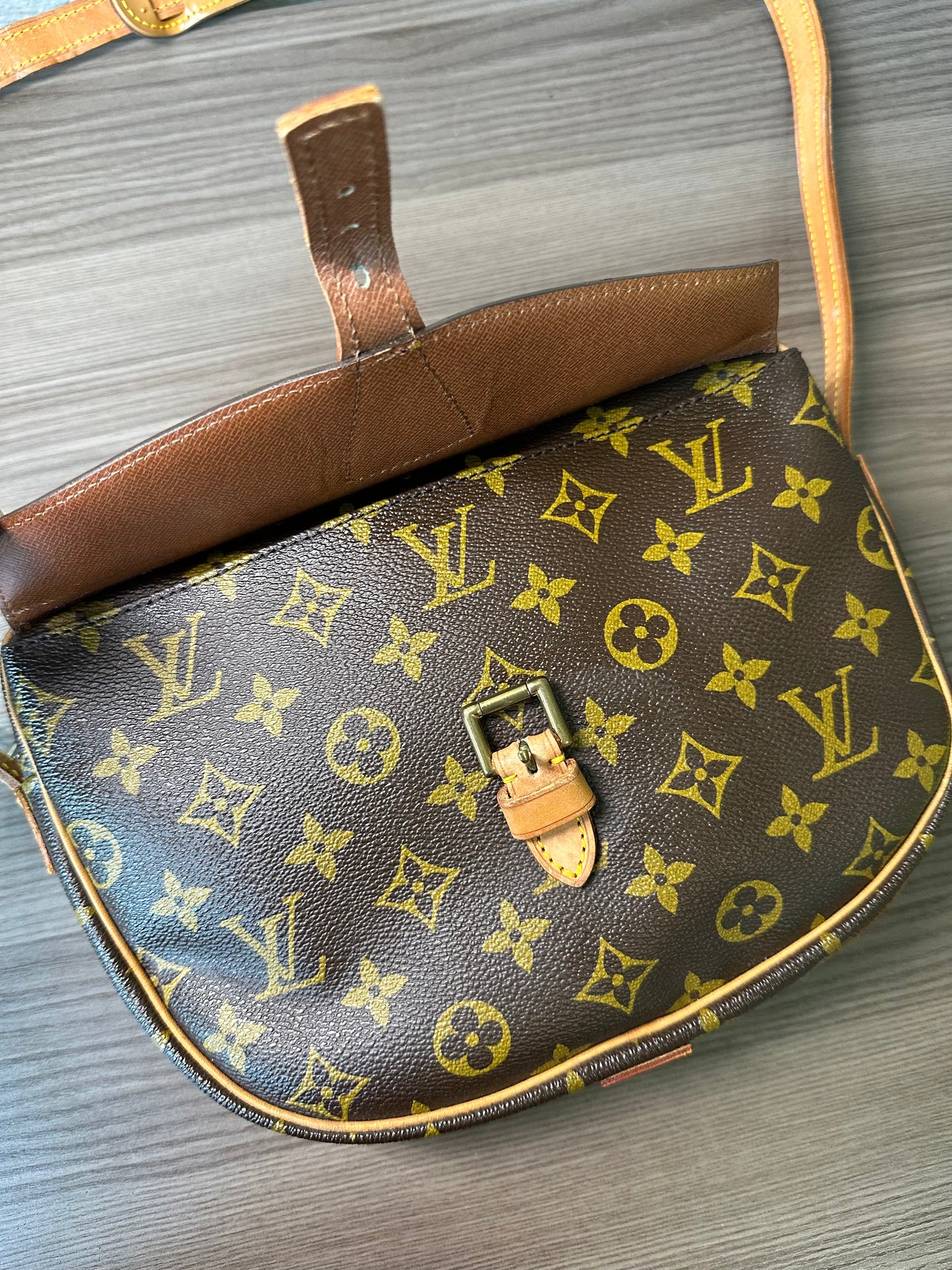 Pre-owned Authentic Louis Vuitton Jeune Fille MM Monogram Shoulder / Crossbody Bag
