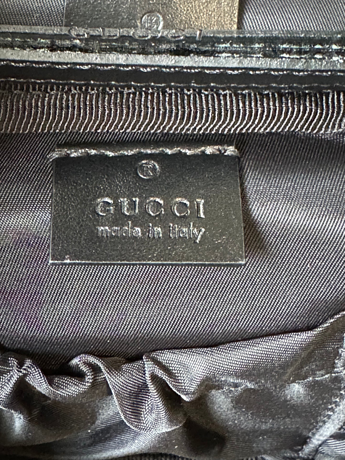 GUCCI GG Marmont Top Handle Mini Black Cosmetic Case