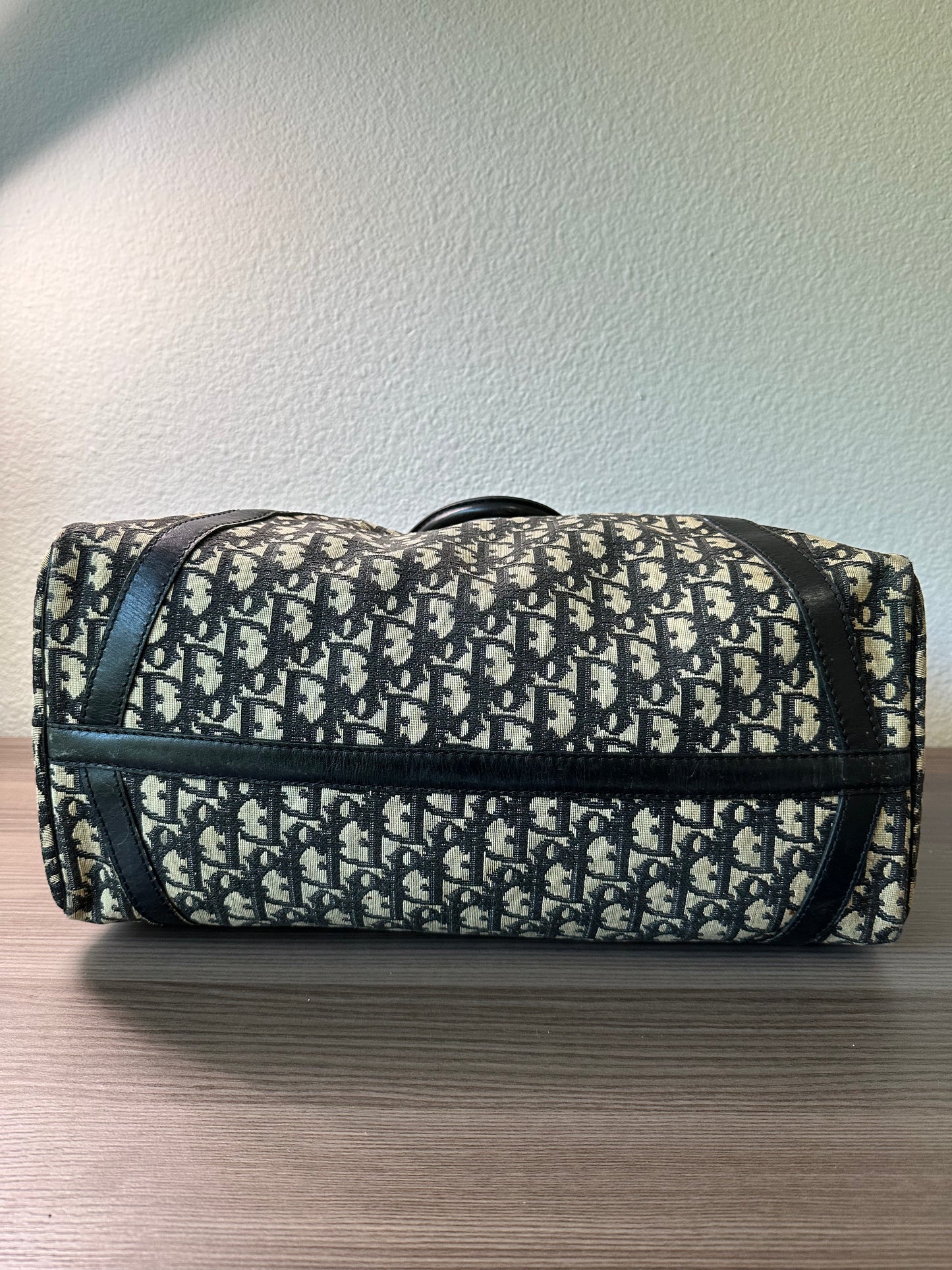 Pre-owned Authentic Christian Dior Trotter Boston Monogram Duffle / Handbag