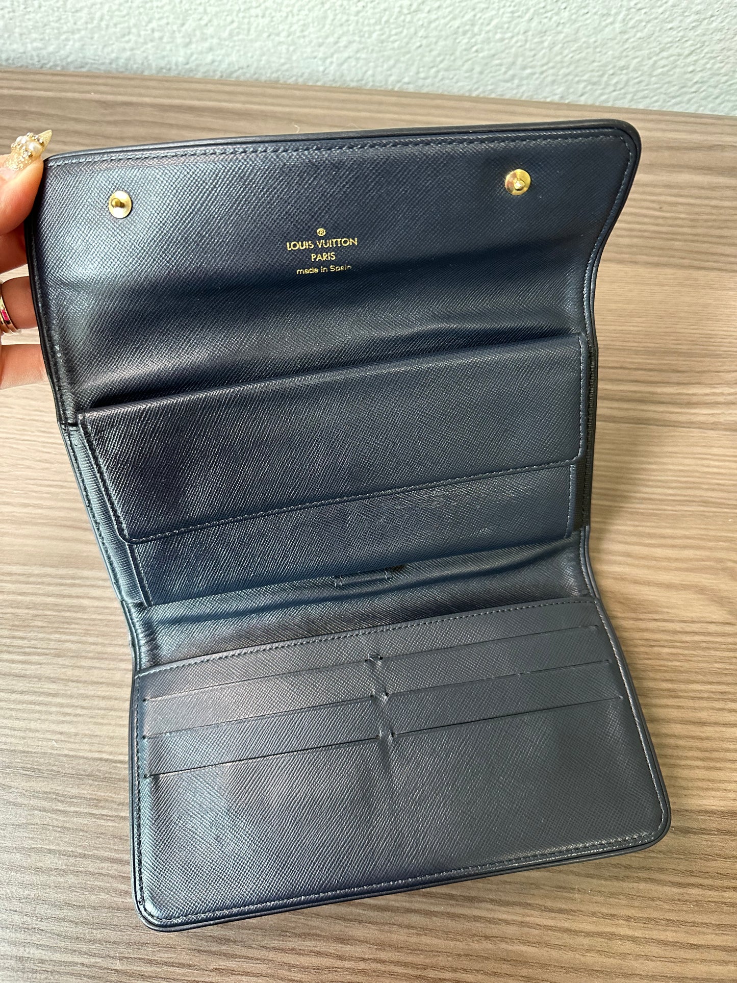 Pre-owned Louis Vuitton Mini Lin International Long Wallet