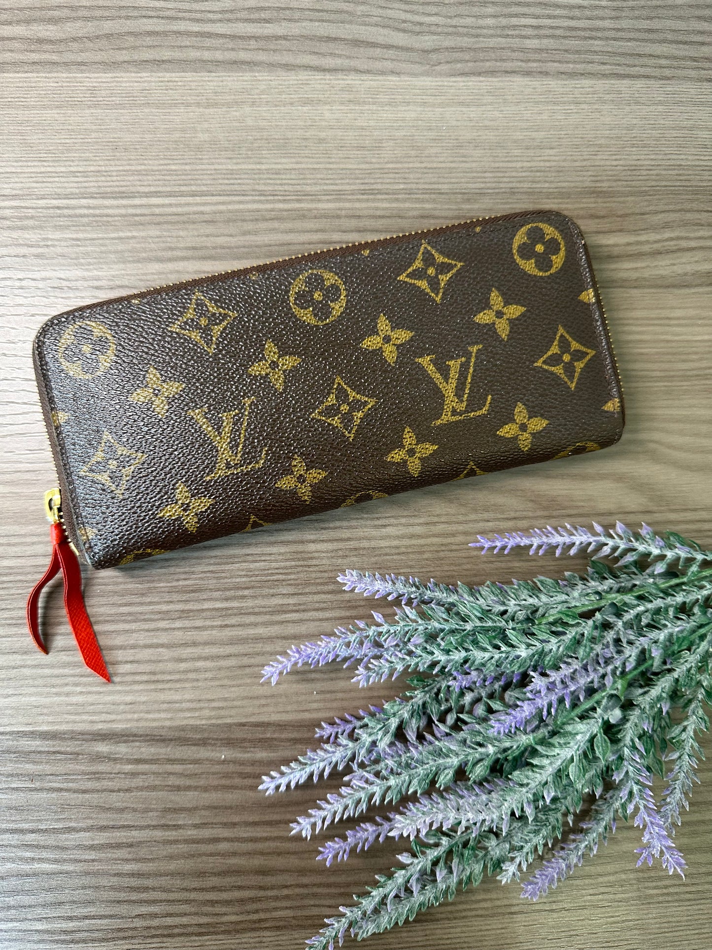 Pre-owned Authentic Louis Vuitton Monogram Zippy Wallet Portefeuille Clemence Long Wallet