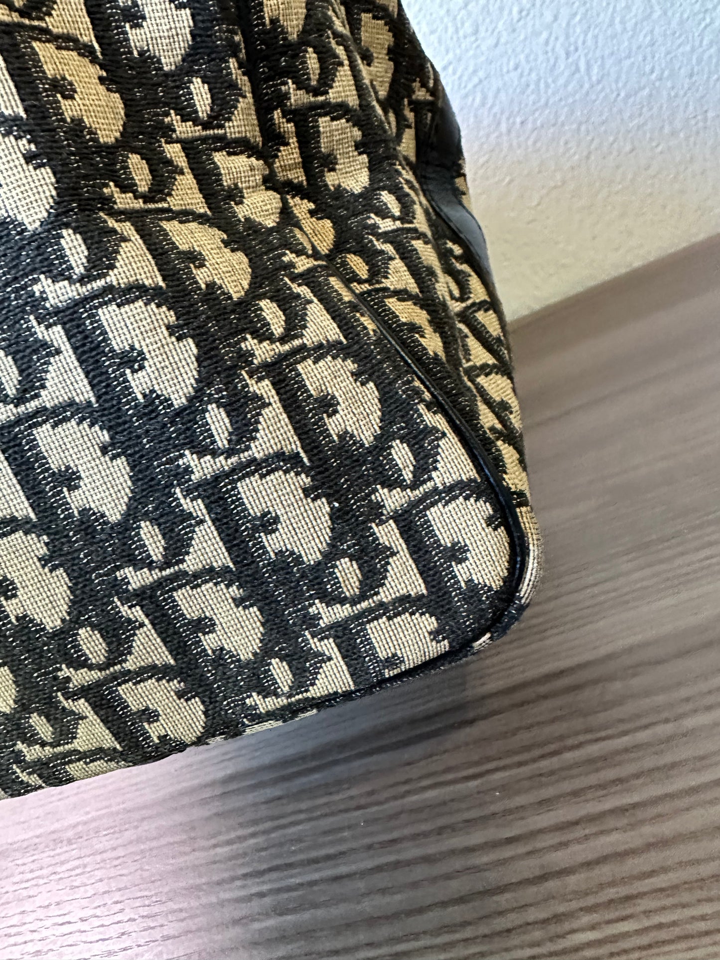 Pre-owned Authentic Christian Dior Trotter Boston Monogram Duffle / Handbag