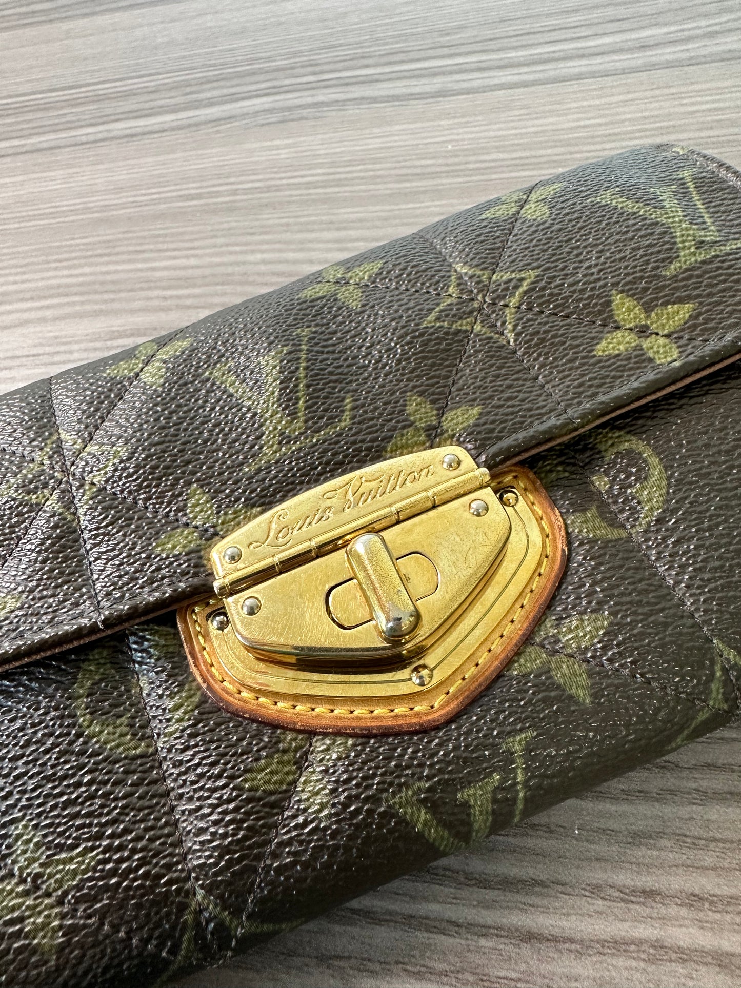Pre-owned Louis Vuitton Portefeuille Sarah Etoile Monogram Long Wallet
