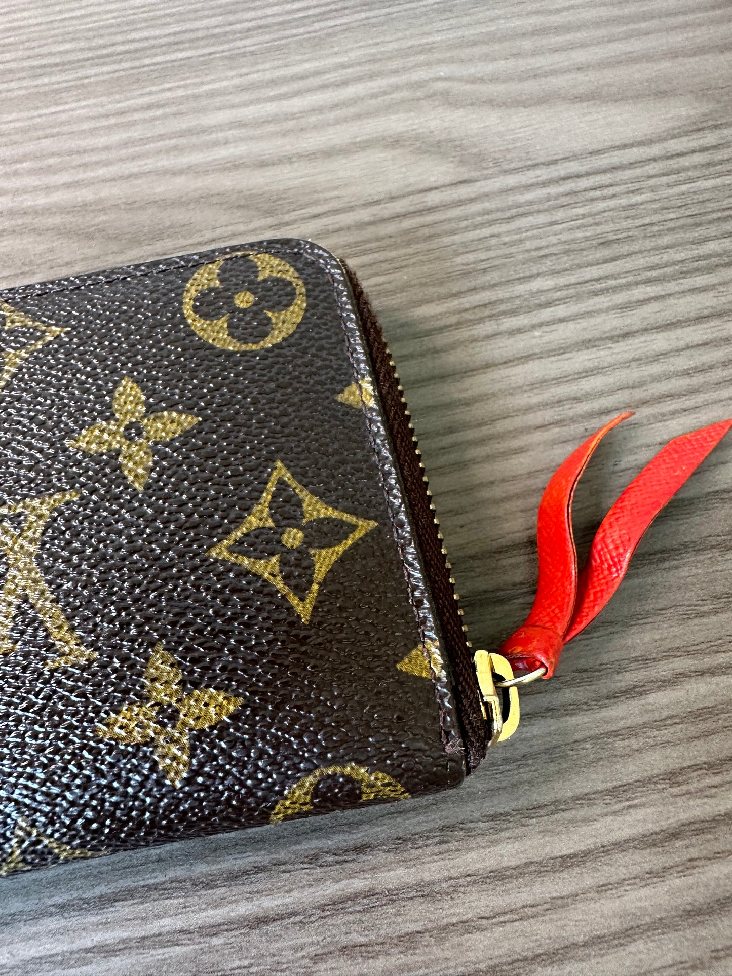 Pre-owned Authentic Louis Vuitton Monogram Zippy Wallet Portefeuille Clemence Long Wallet