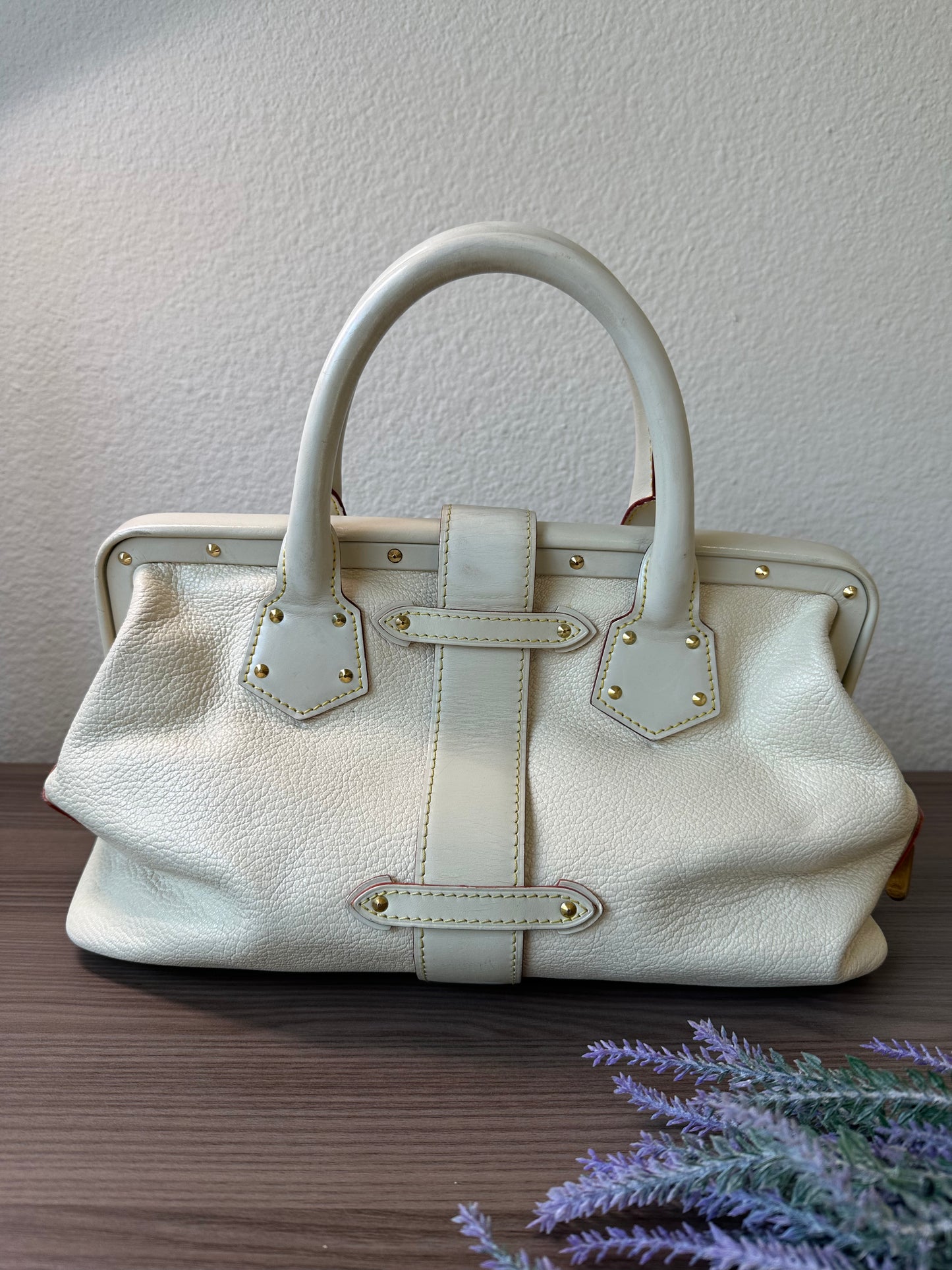 Pre-owned Louis Vuitton L'Ingenieux PM Blanc White Suhali Handbag