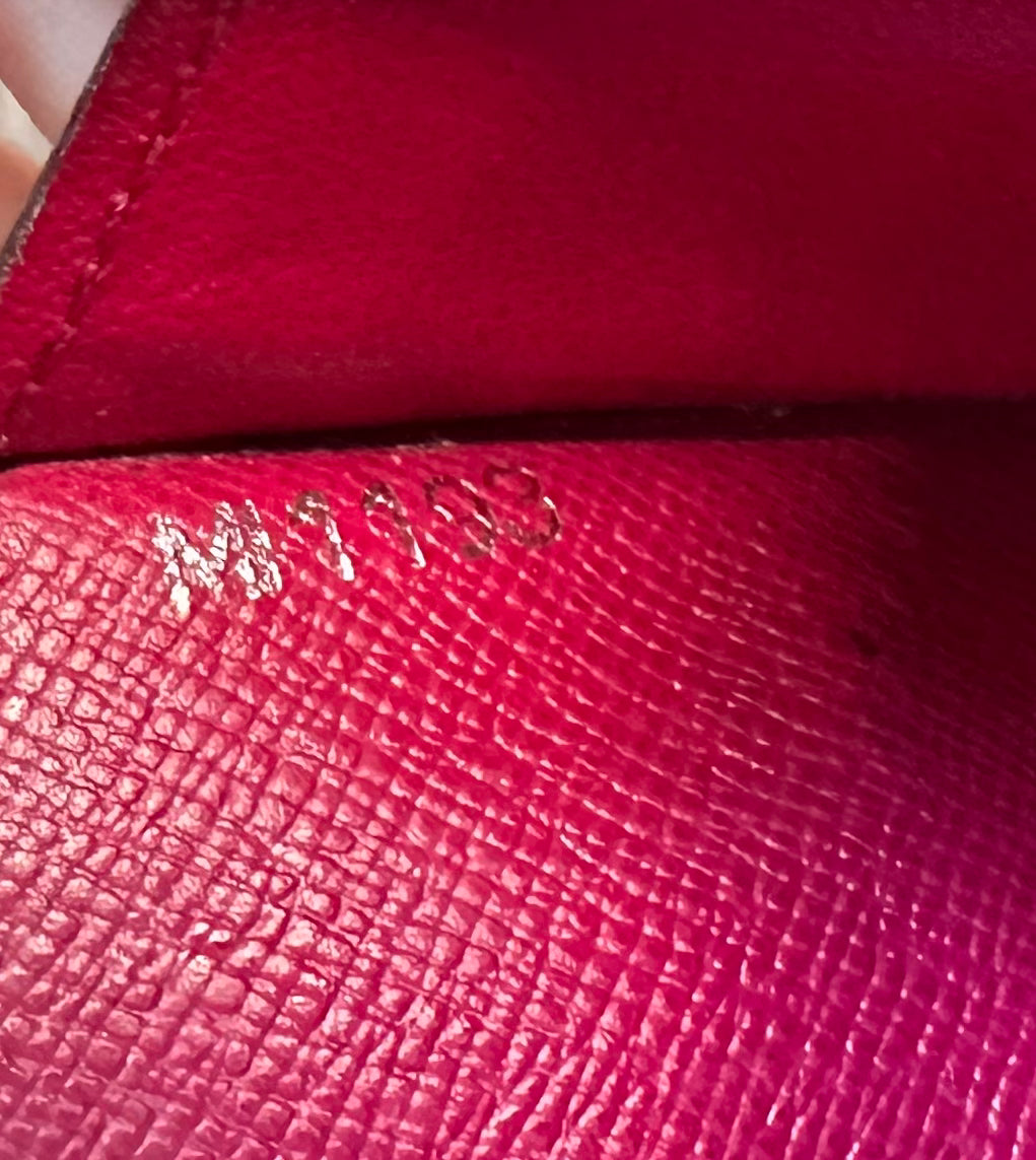 Pre-owned Louis Vuitton Portefeuille Monogram Marie Rose Initial Mark Long Wallet