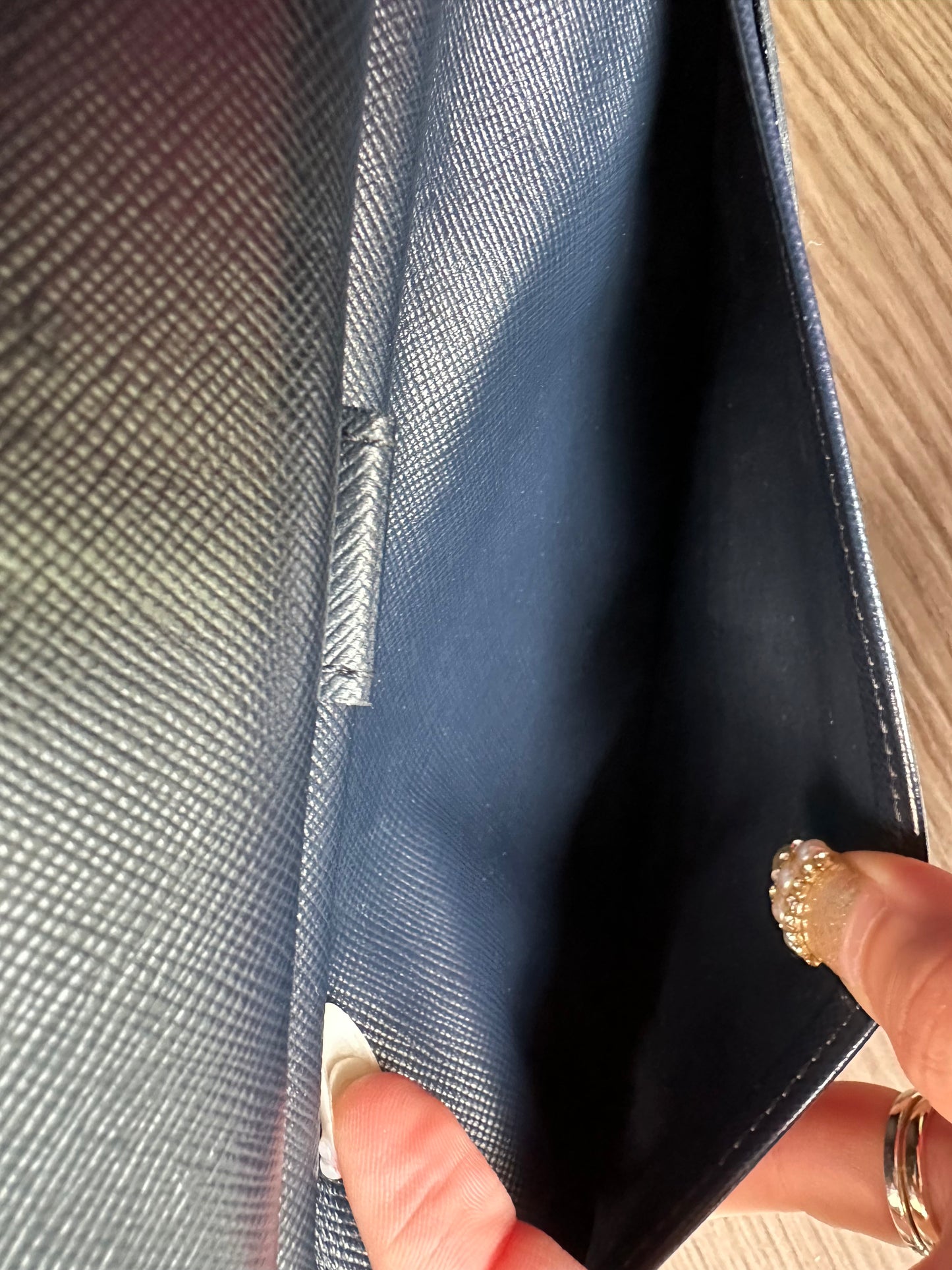 Pre-owned Louis Vuitton Mini Lin International Long Wallet