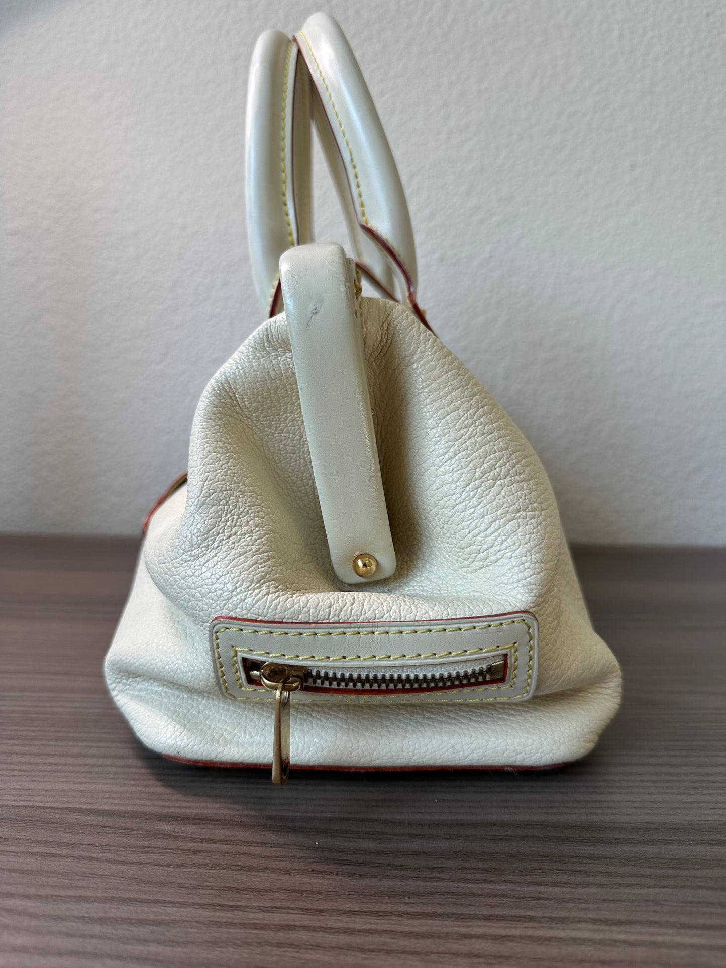 Pre-owned Louis Vuitton L'Ingenieux PM Blanc White Suhali Handbag
