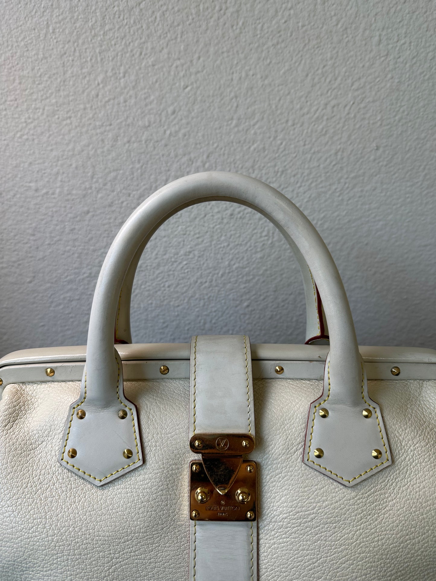 Pre-owned Louis Vuitton L'Ingenieux PM Blanc White Suhali Handbag